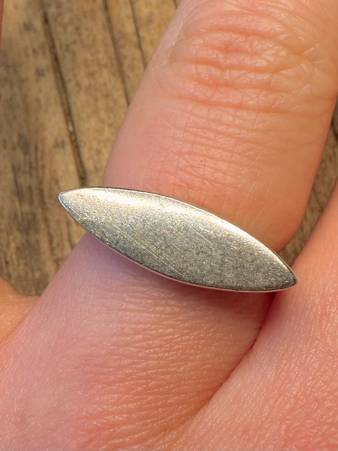 Abstract Square Shaped Mexico 925 Sterling Silver Size N1/2 Ring