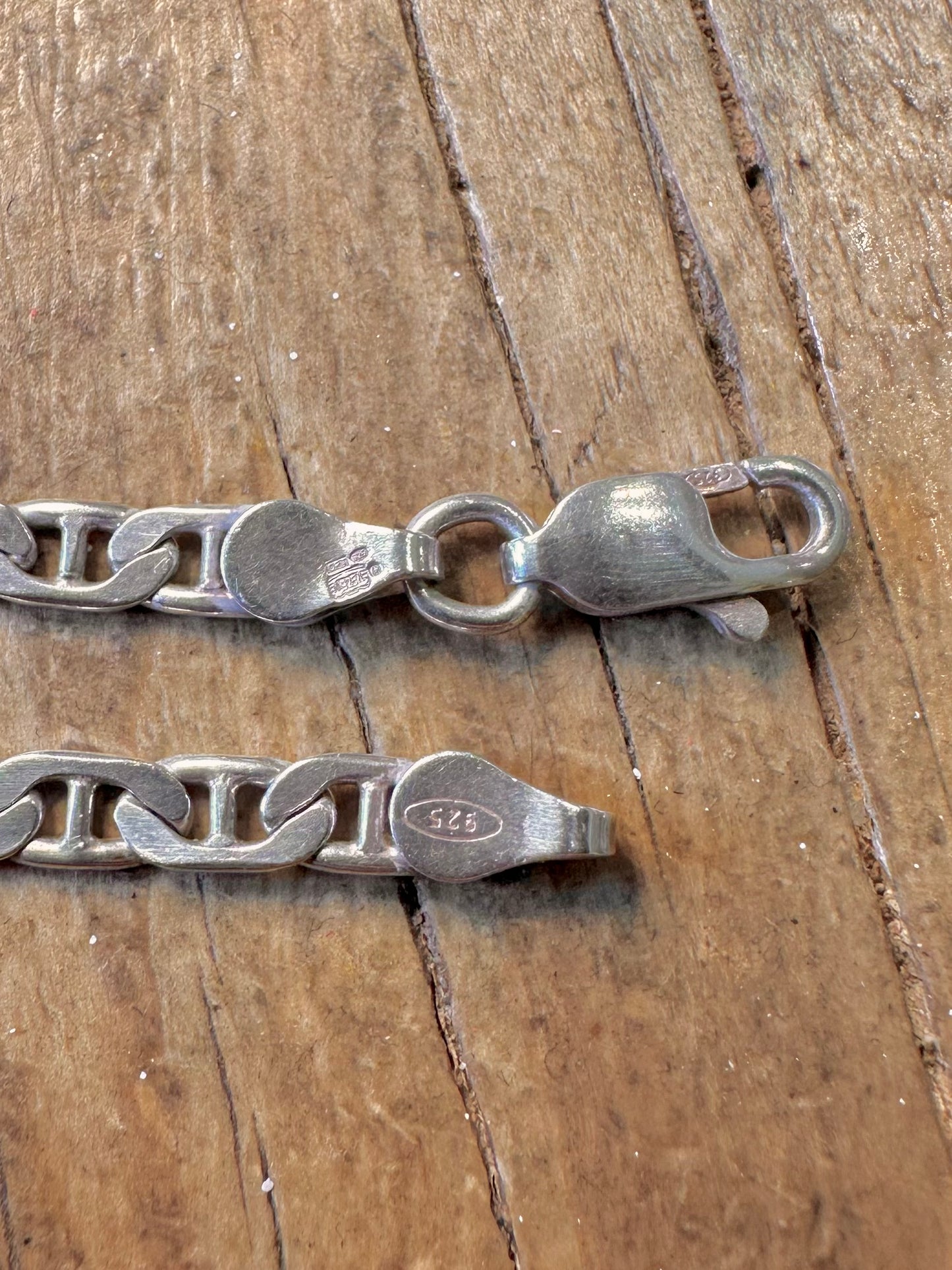 Mariner Anchor Link 925 Sterling Silver 18 inch Necklace