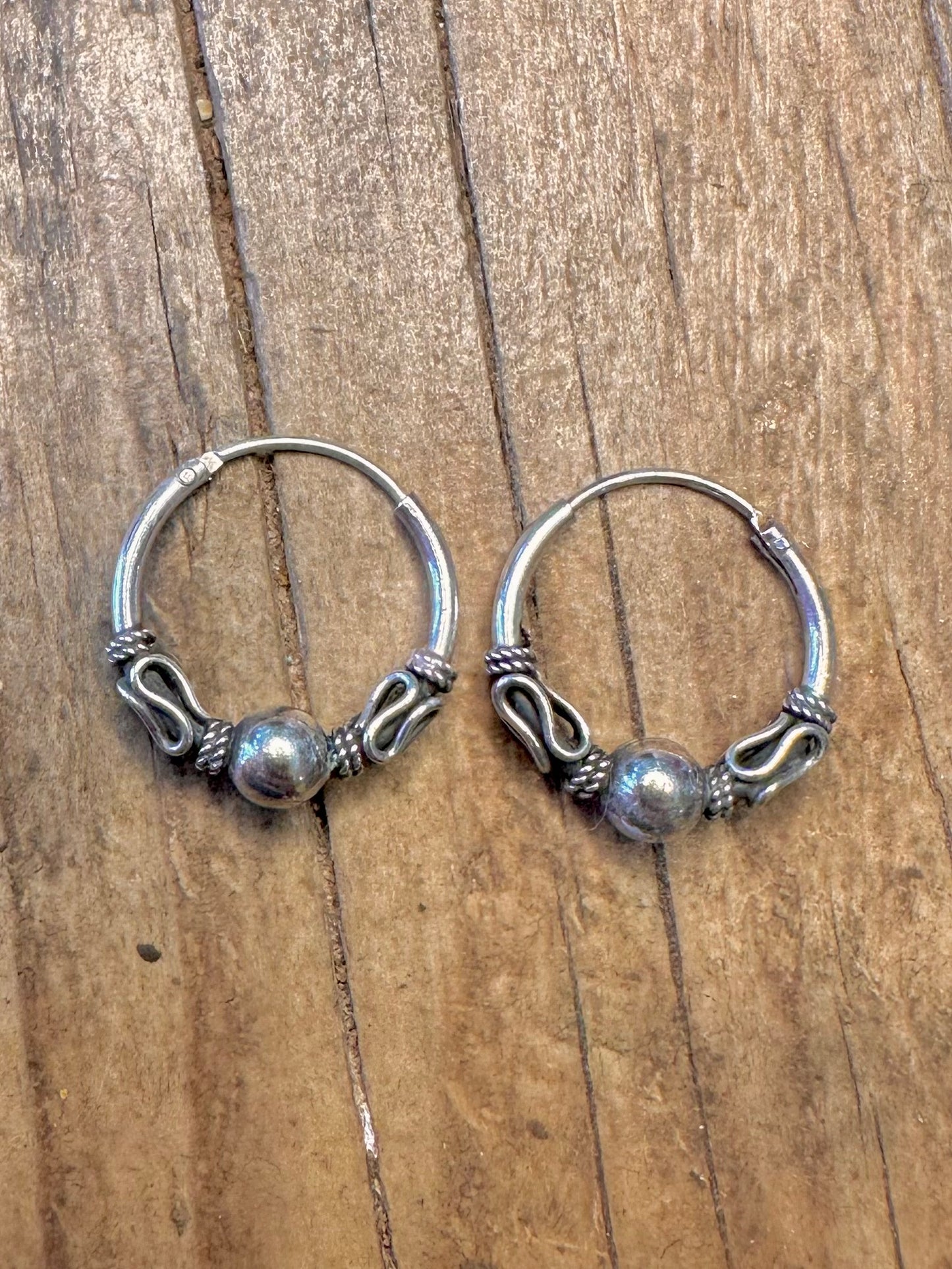Tribal Creolen aus 925er Sterlingsilber