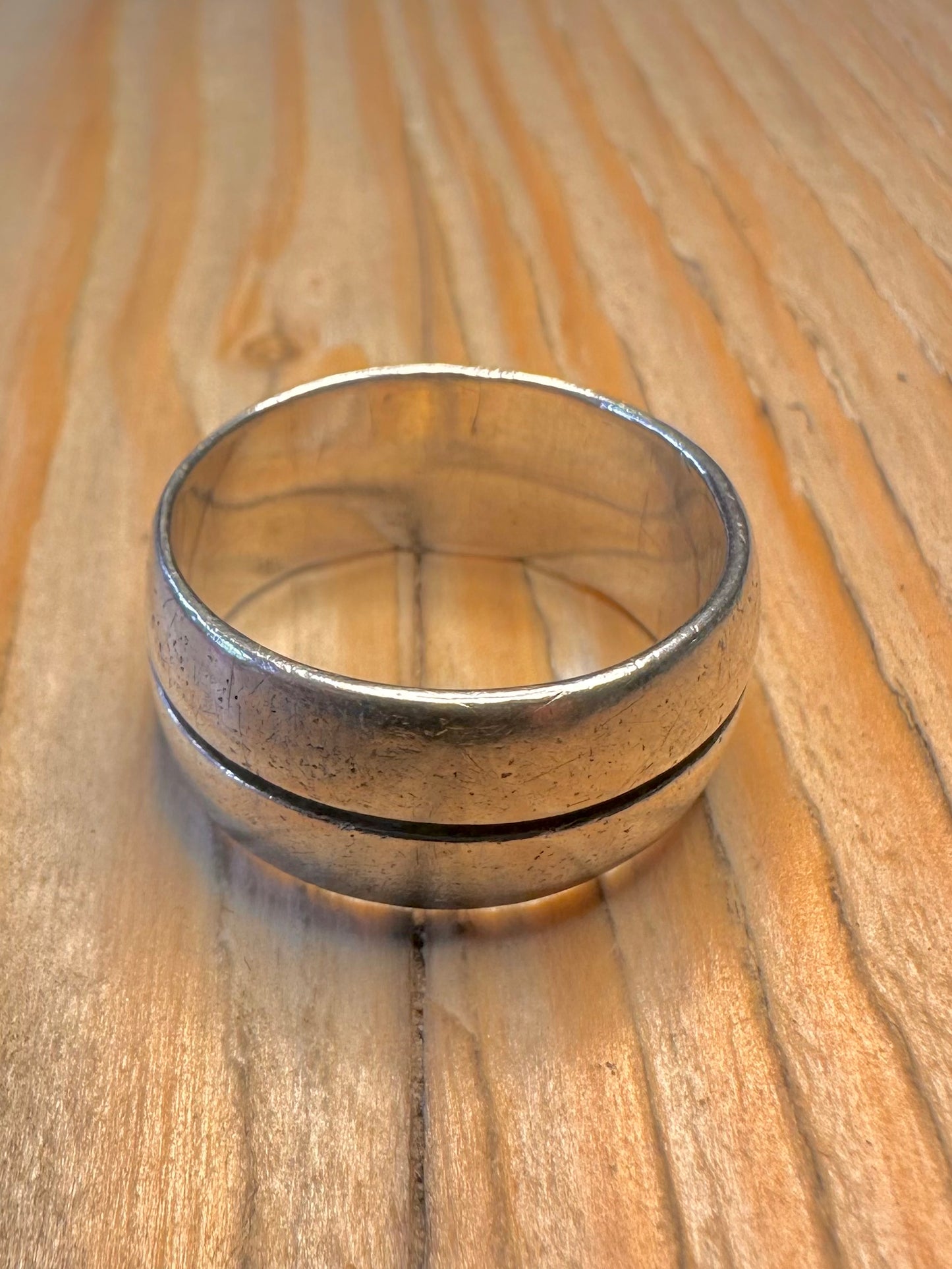 Vintage Band 925 Sterling Silver Size W1/2 Ring