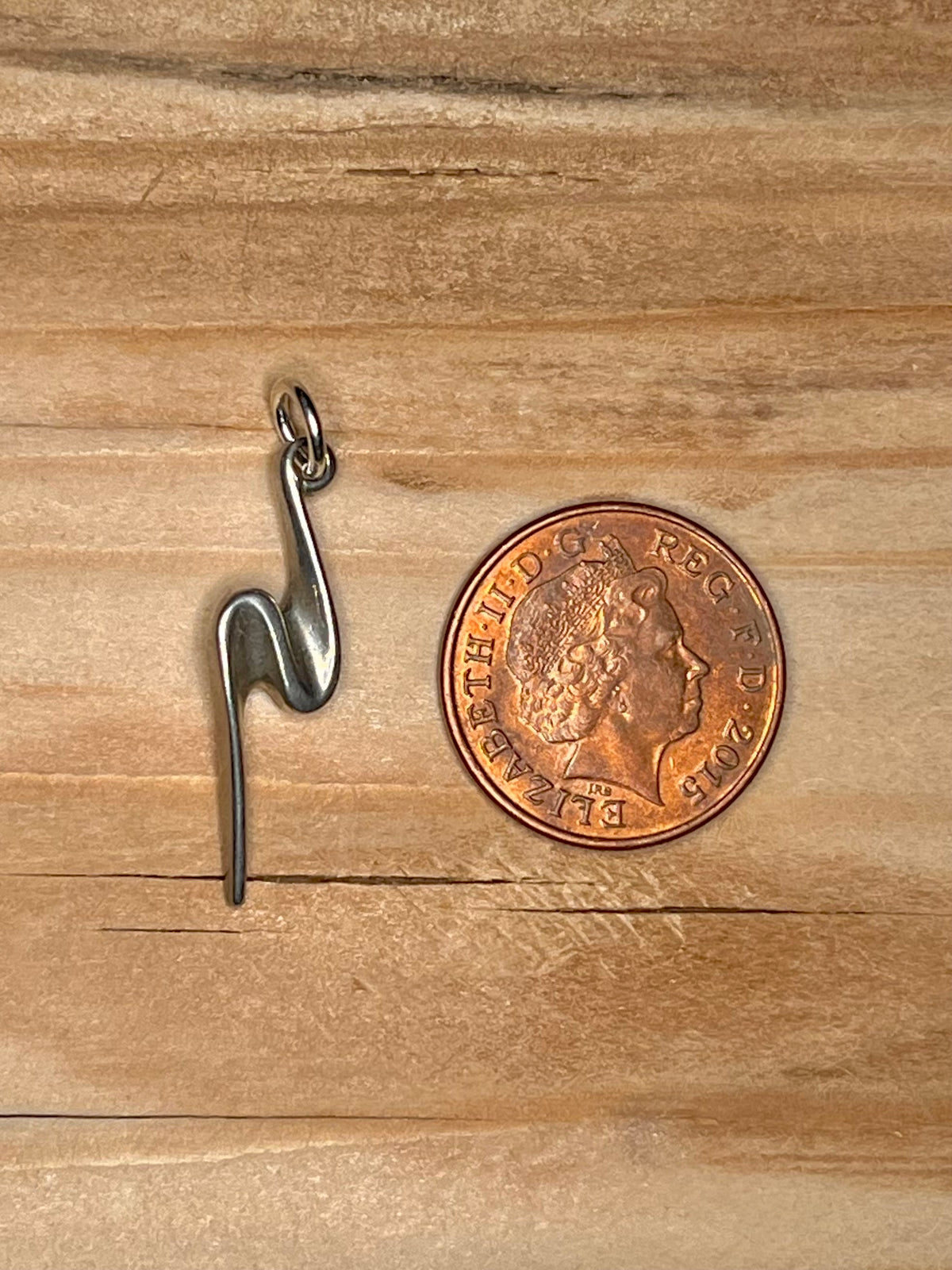 Small Simple Wave Maker CJL 925 Sterling Silver Pendant