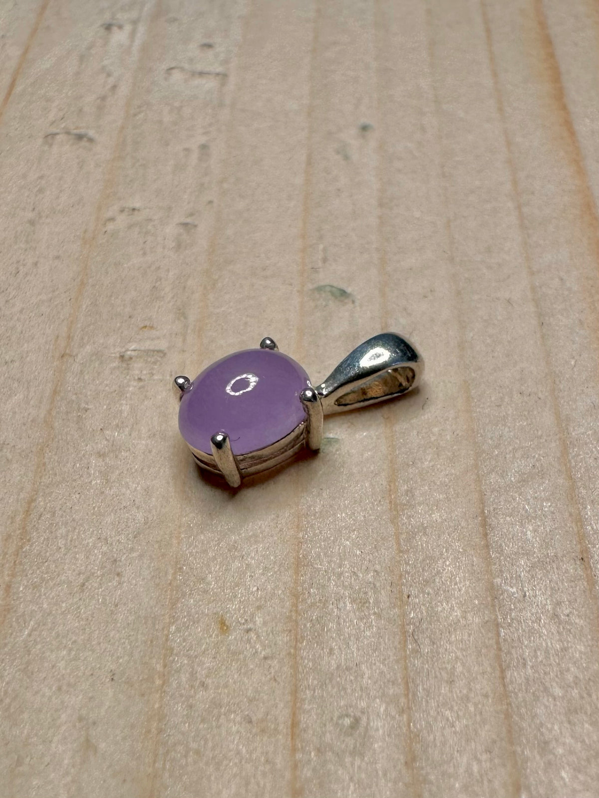 Purple Chalcedony 925 Sterling Silver Pendant