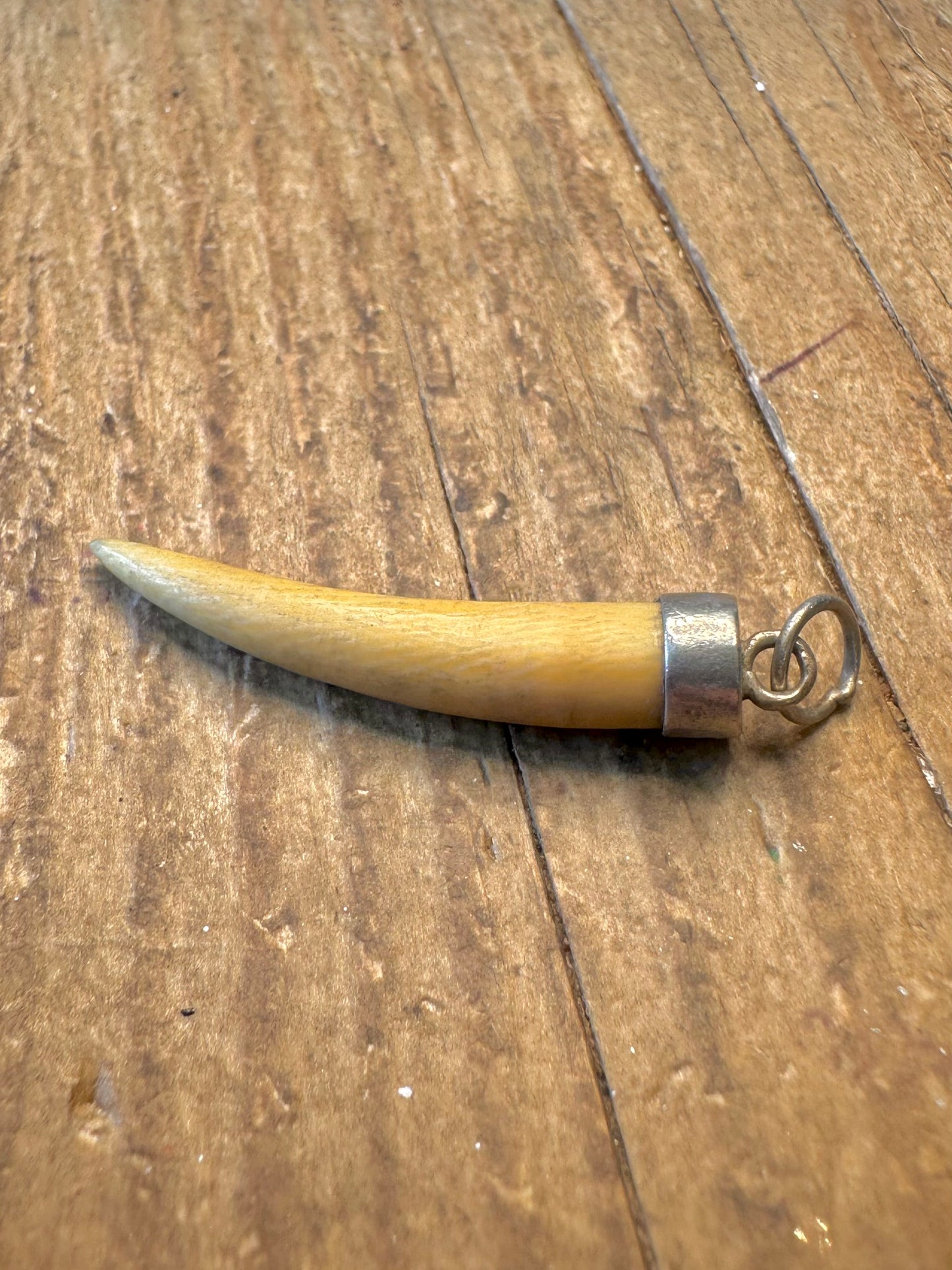 Horn Shaped 925 Sterling Silver Pendant