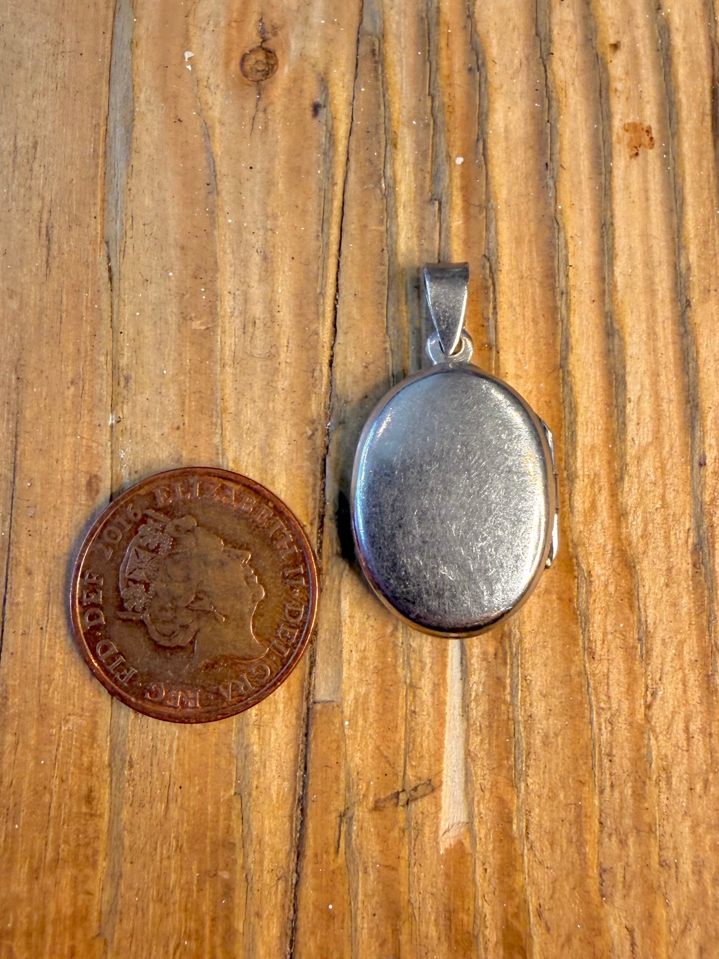 Oval Etched Floral Locket 925 Sterling Silver Pendant