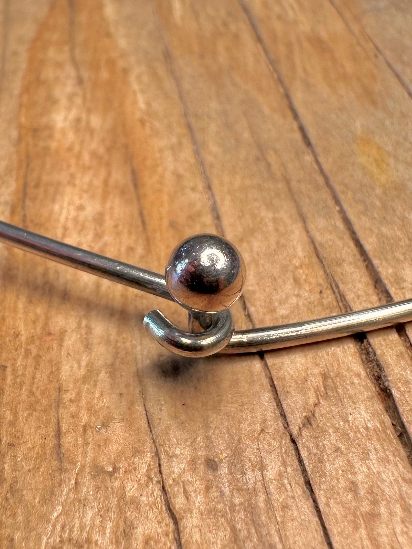 Vintage Simple Collar 925 Sterling Silver Maker CPM Necklace