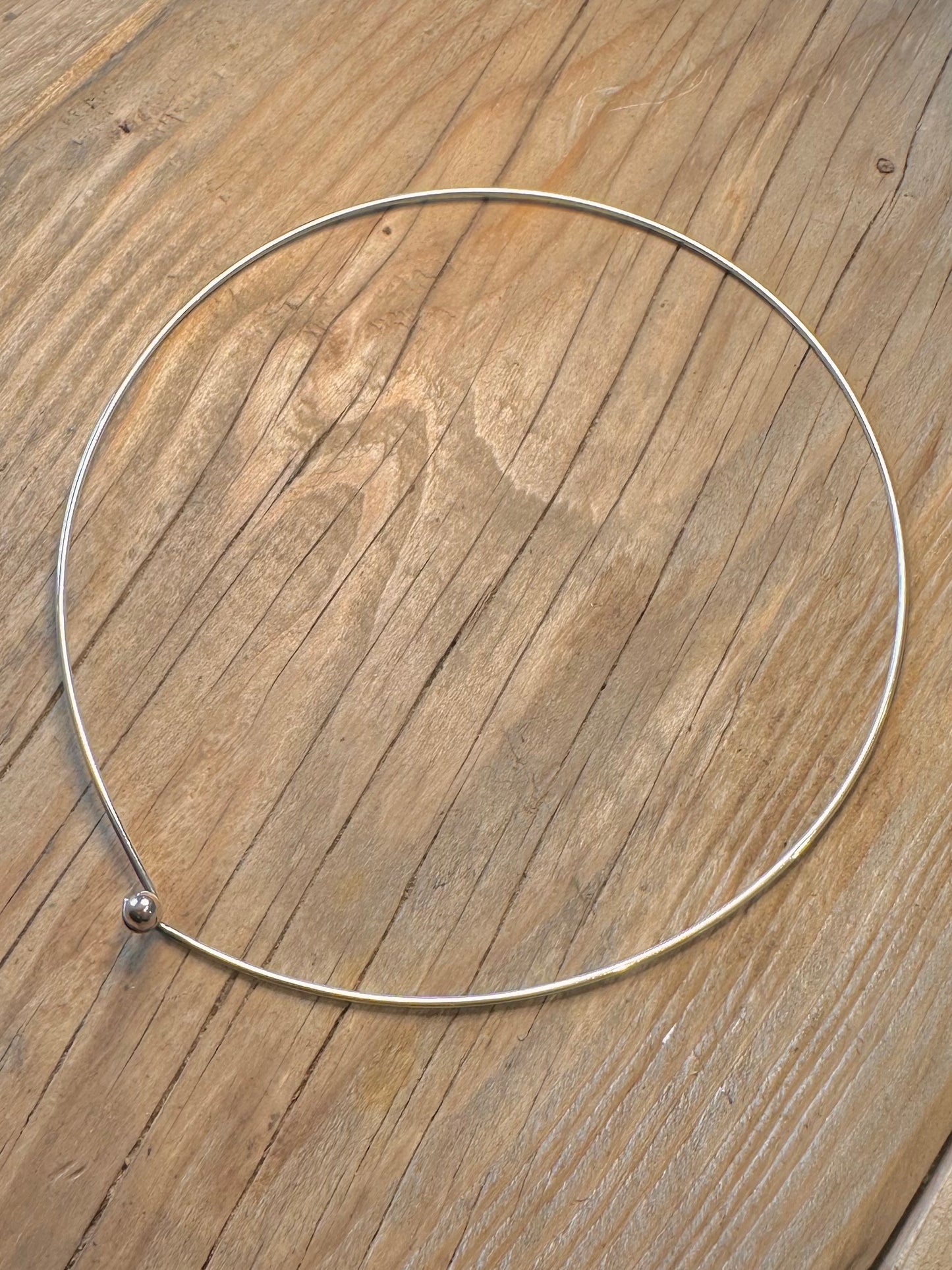 Vintage Simple Collar 925 Sterling Silver Maker CPM Necklace