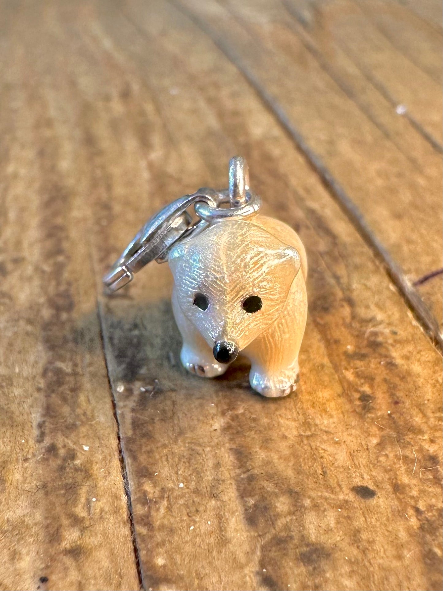 Polar Bear Thomas Sabo 925 Sterling Silver Clasped Charm Pendant