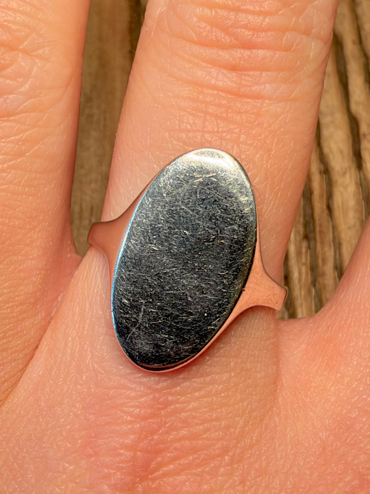 Oval Signet 925 Sterling Silver Size X Ring