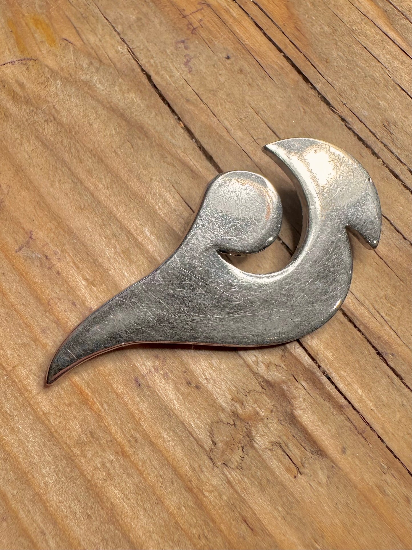 Abstract Shaped 925 Sterling Silver Pendant