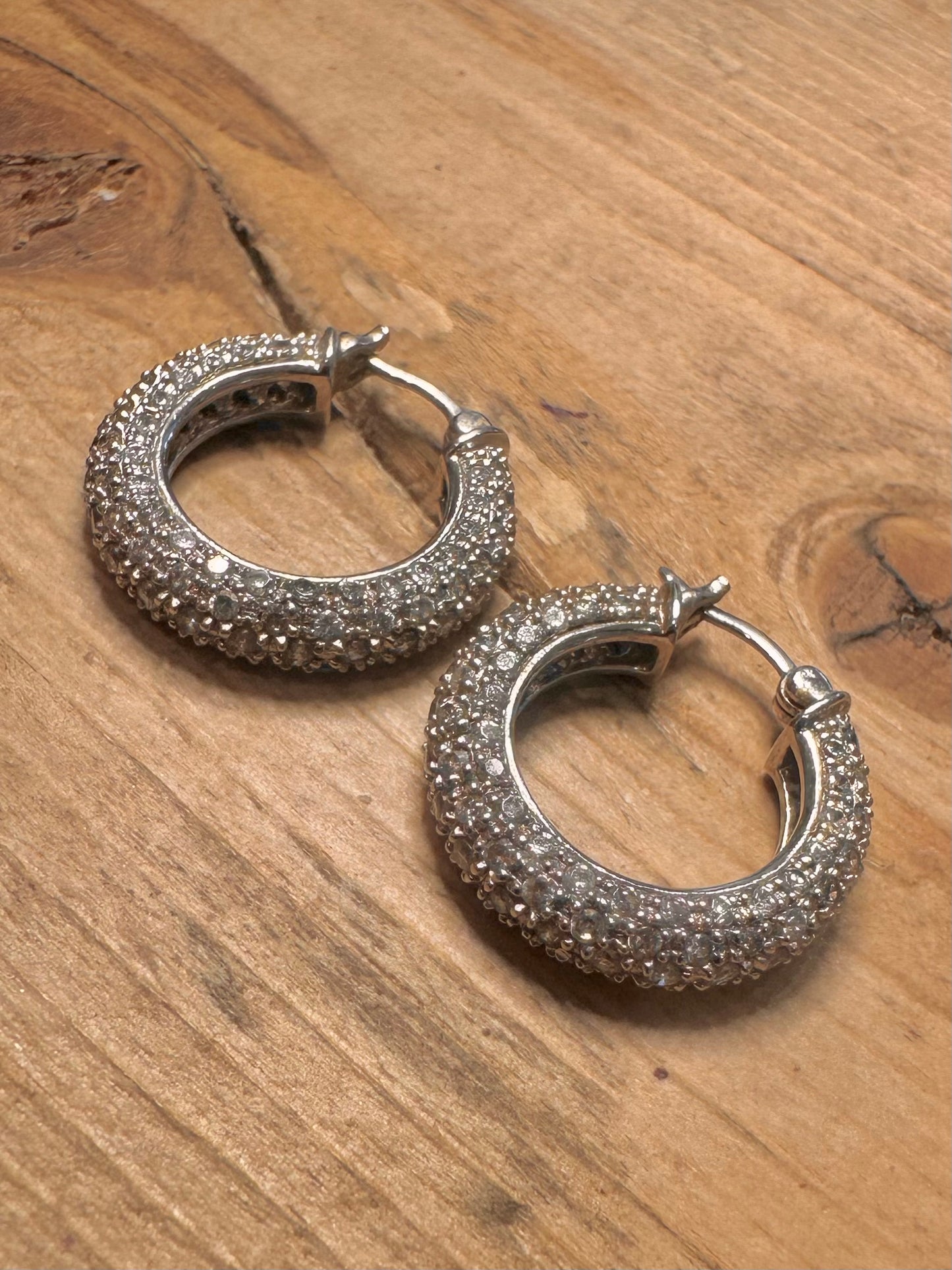 Modernist DQCZ Chunky Hoops 925 Silver Earrings