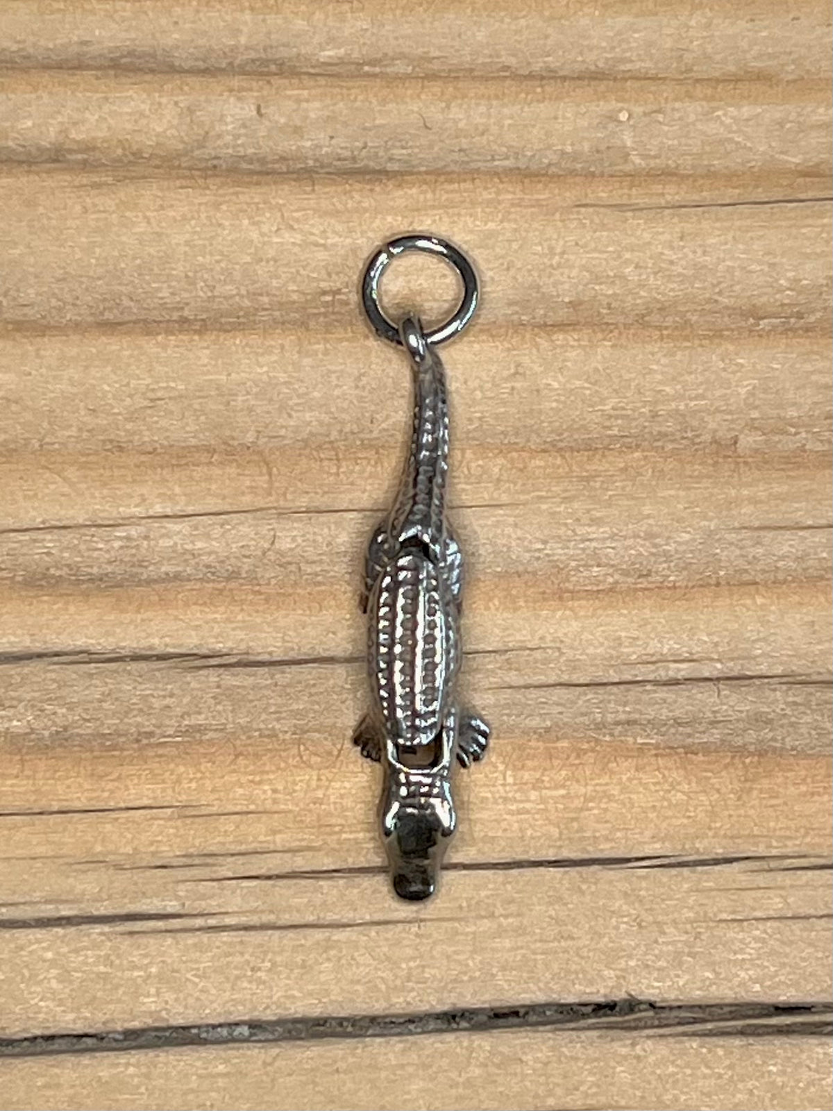 Articulated Crocodile 925 Sterling Silver Pendant
