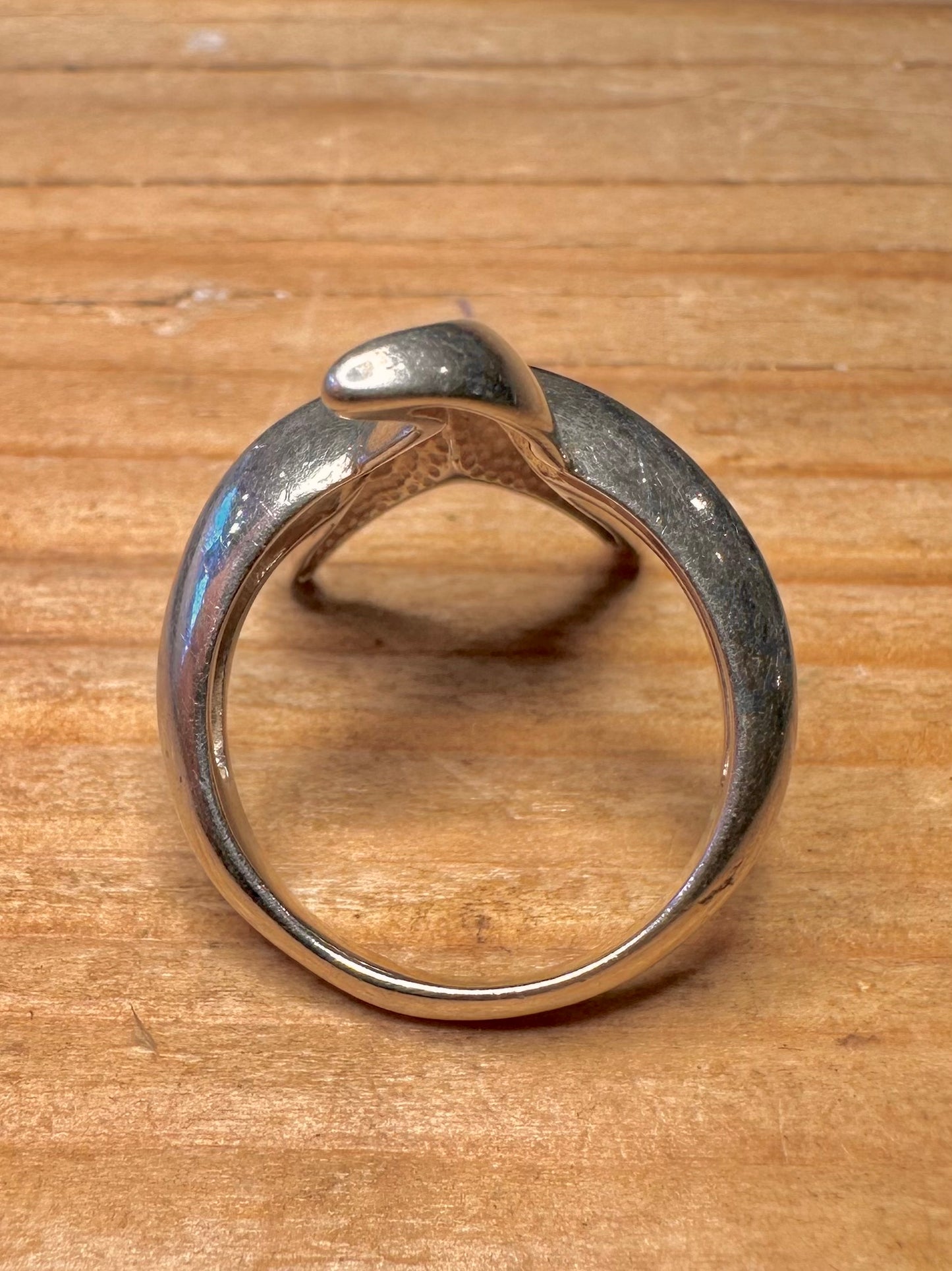 Abstract Chunky Starfish 925 Sterling Silver Size O1/2 Ring