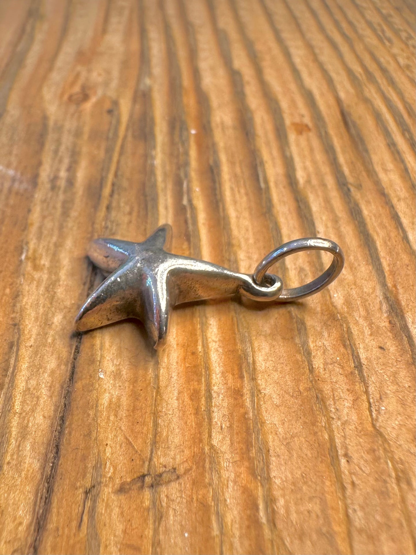 Solid Star 925 Sterling Silver Pendant