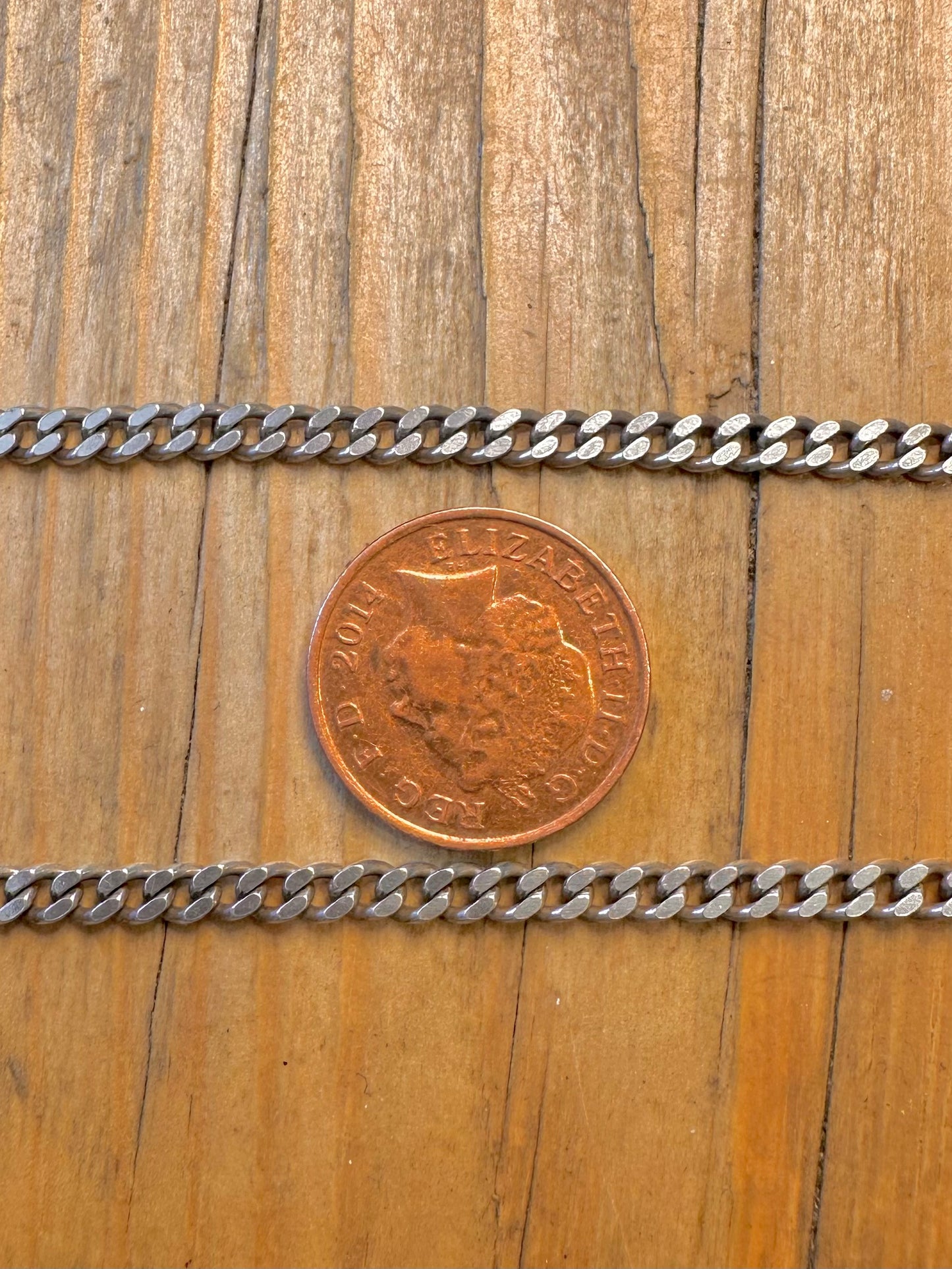Curb Chain 925 Sterling Silver 24 inch Necklace