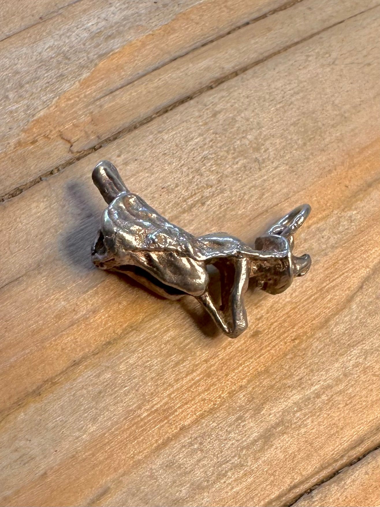 Vintage Witch 925 Sterling Silver Charm Pendant