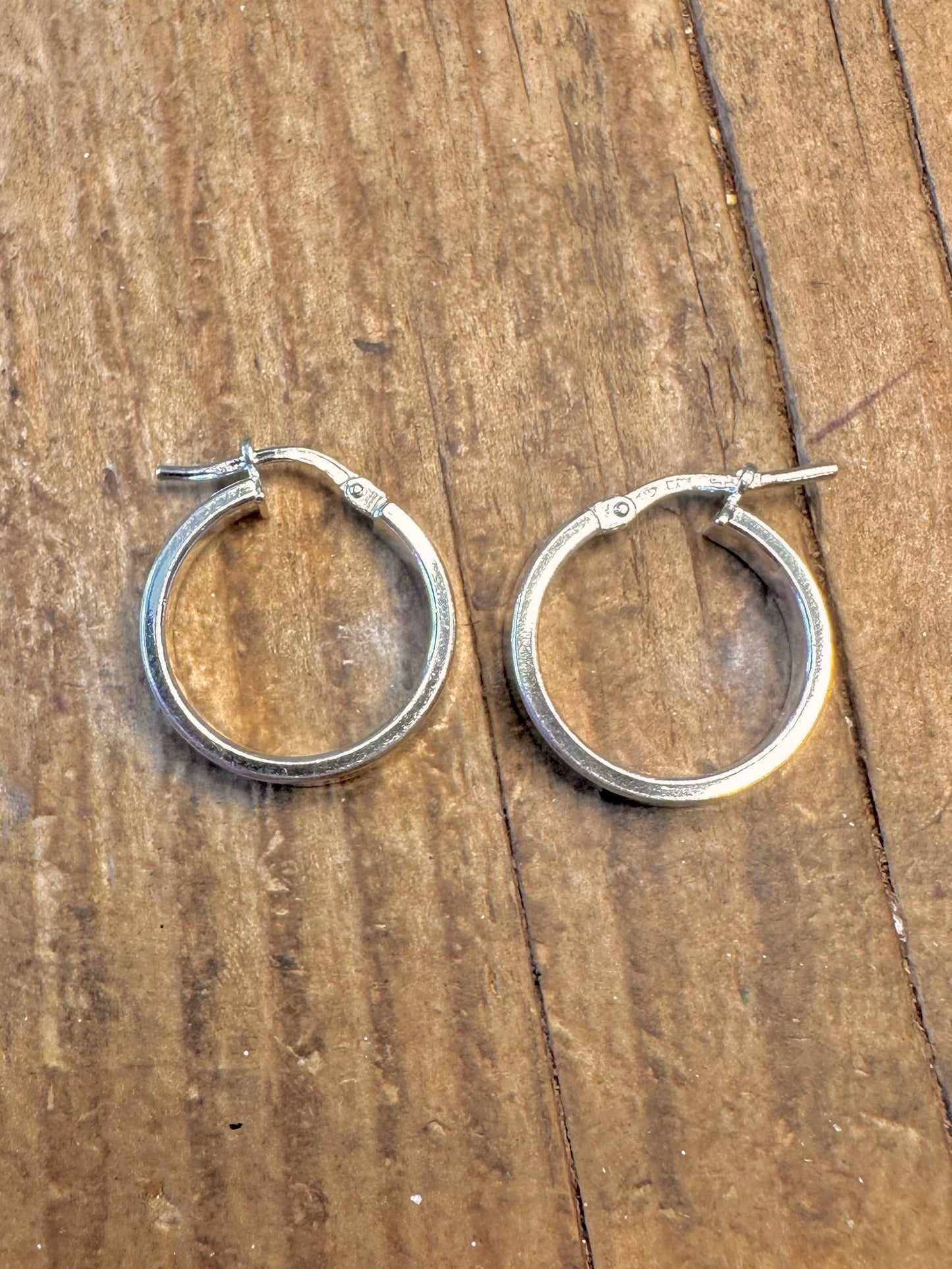 Chunky Hoops Italy 925 Sterling Silver Earrings
