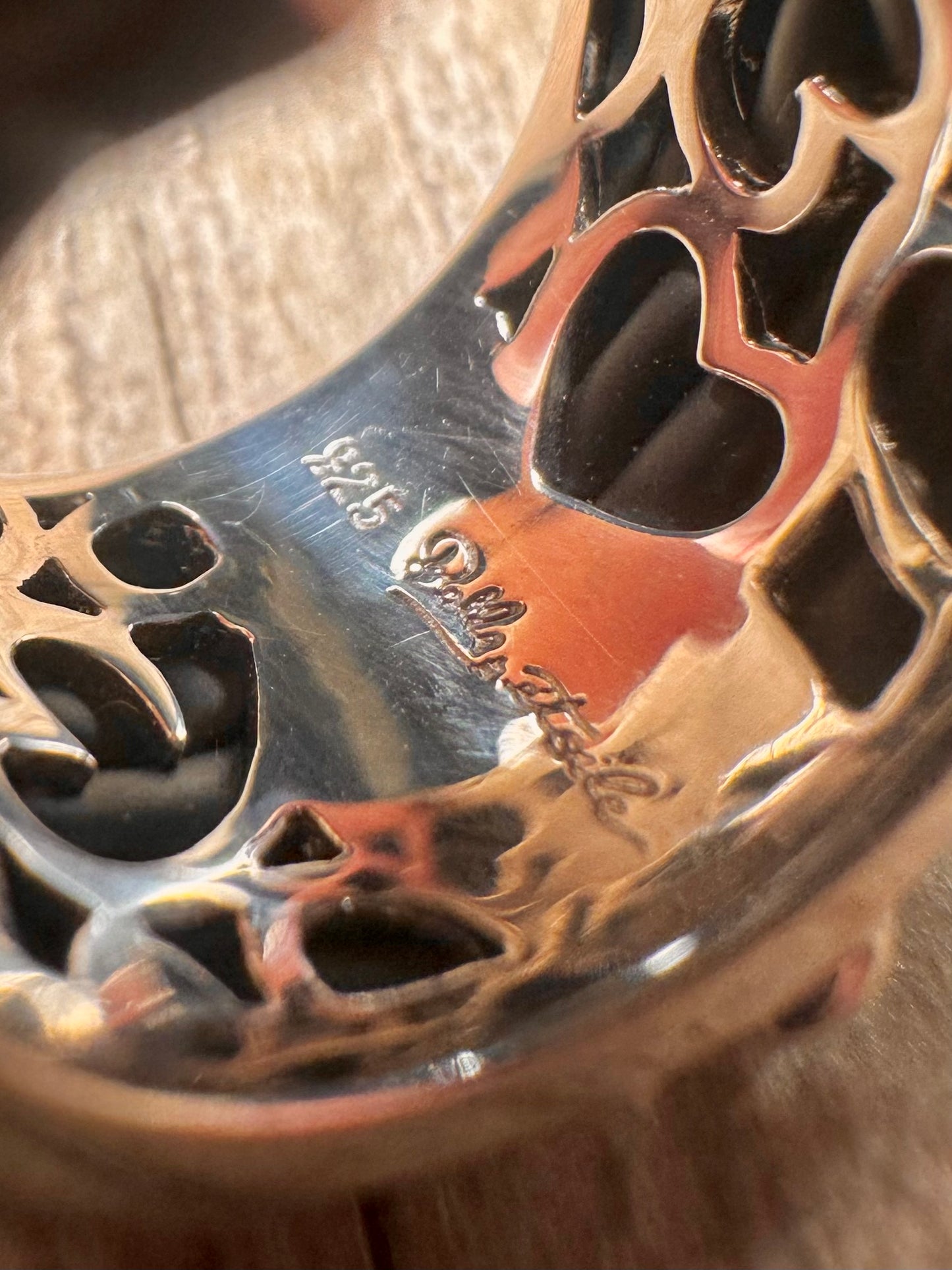 Bella Étoile Multi Coloured CZ Rubber Knotted 925 Sterling Silver Size K1/2 Ring