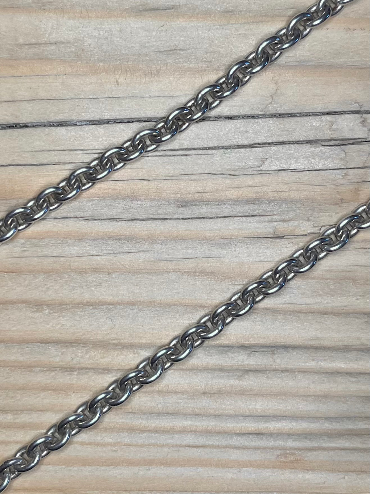 Oval Disk Belcher Link 925 Sterling Silver 20 Inch Necklace