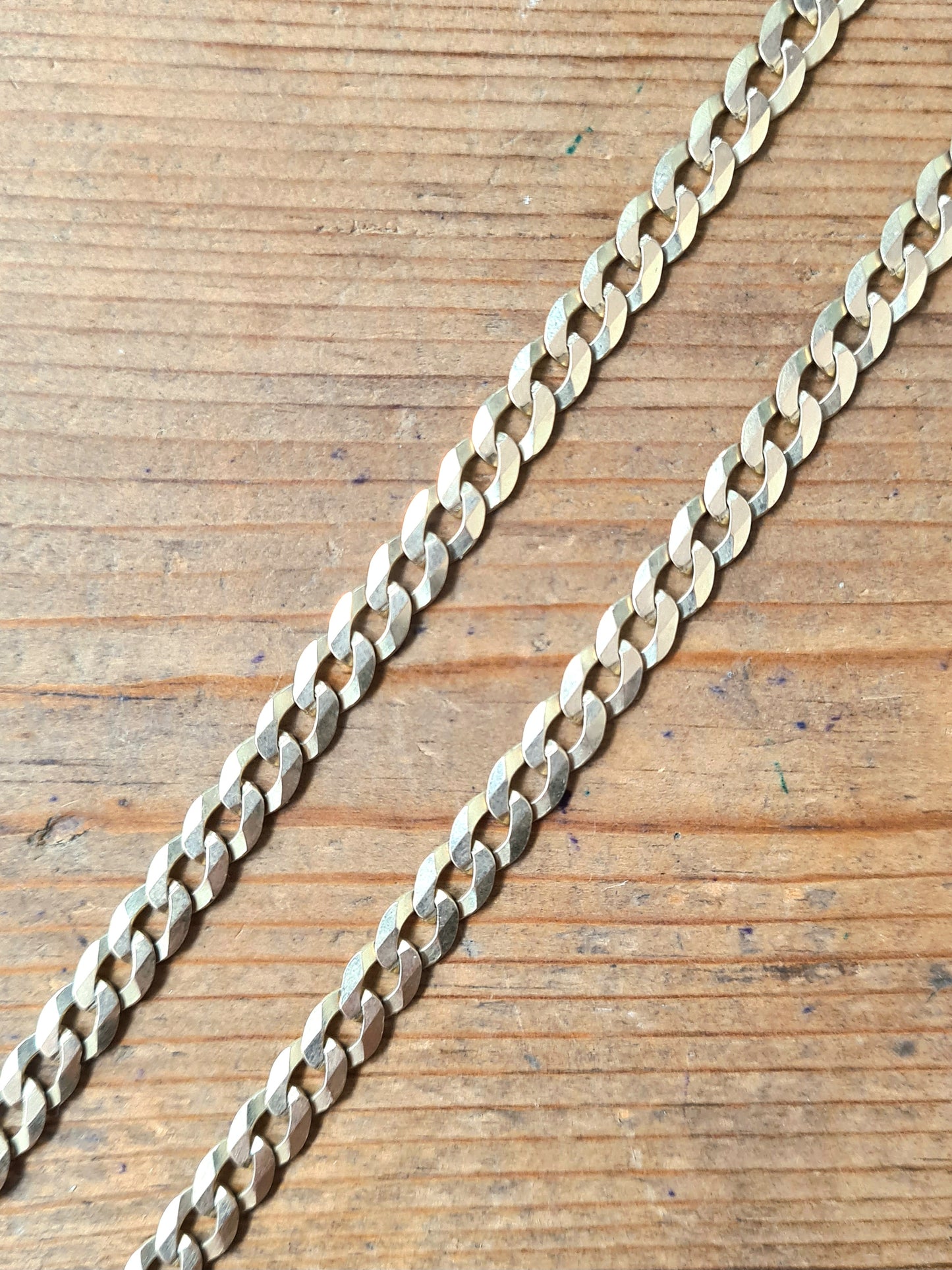 Vintage Curb Chain 9ct Gold 20 inch  Necklace