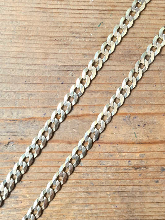 Vintage Curb 9ct Gold Chain Necklace