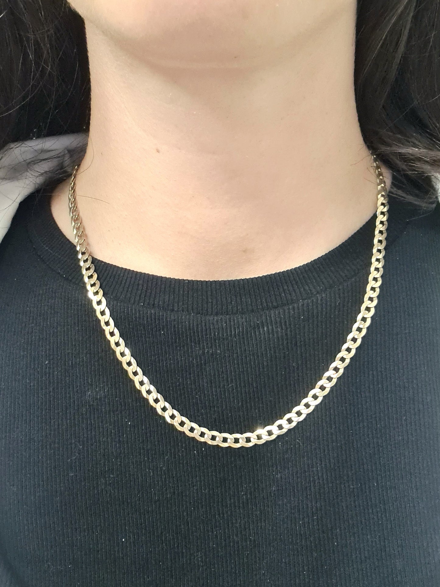 Vintage Curb Chain 9ct Gold 20 inch  Necklace