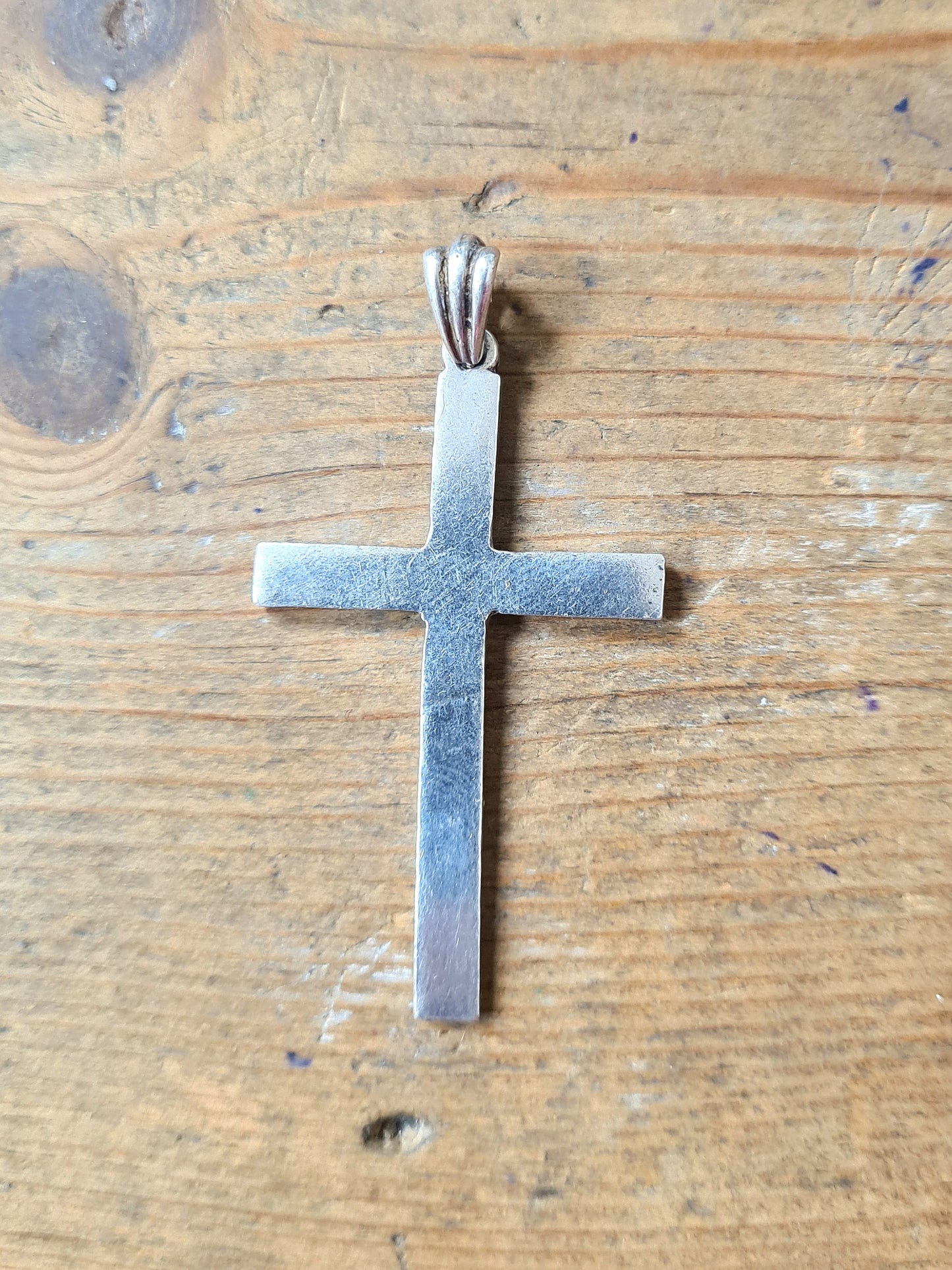 Vintage Silver Cross Pendant