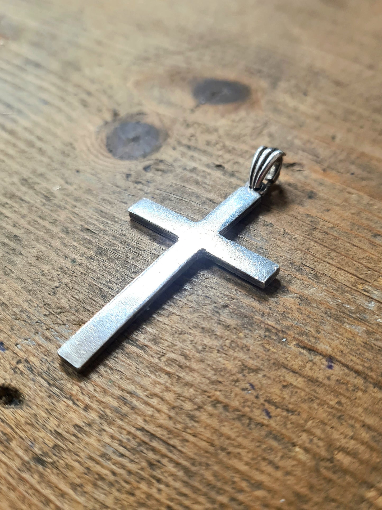 Vintage Silver Cross Pendant