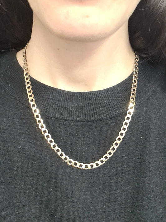 Vintage Curb Chain 9ct Gold Hallmarked 20 inch Necklace