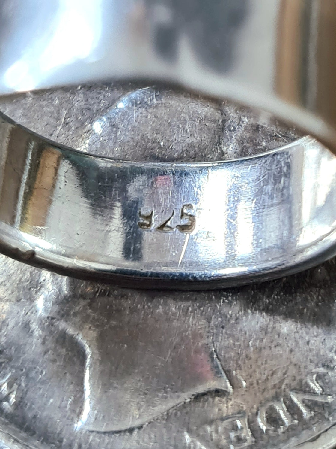 Vintage Dutch Coin 925 Silver Size L Ring