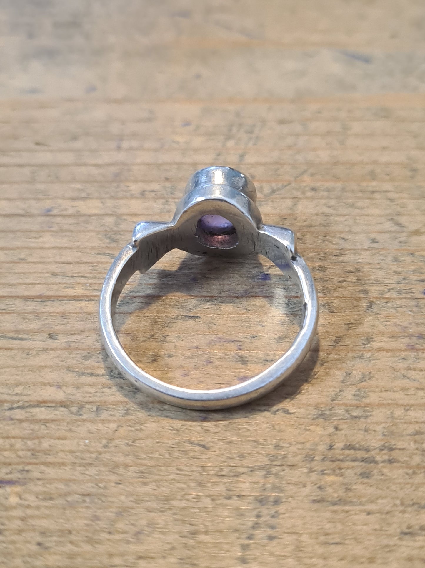 Vintage Amethyst 925 Silver Size O Ring