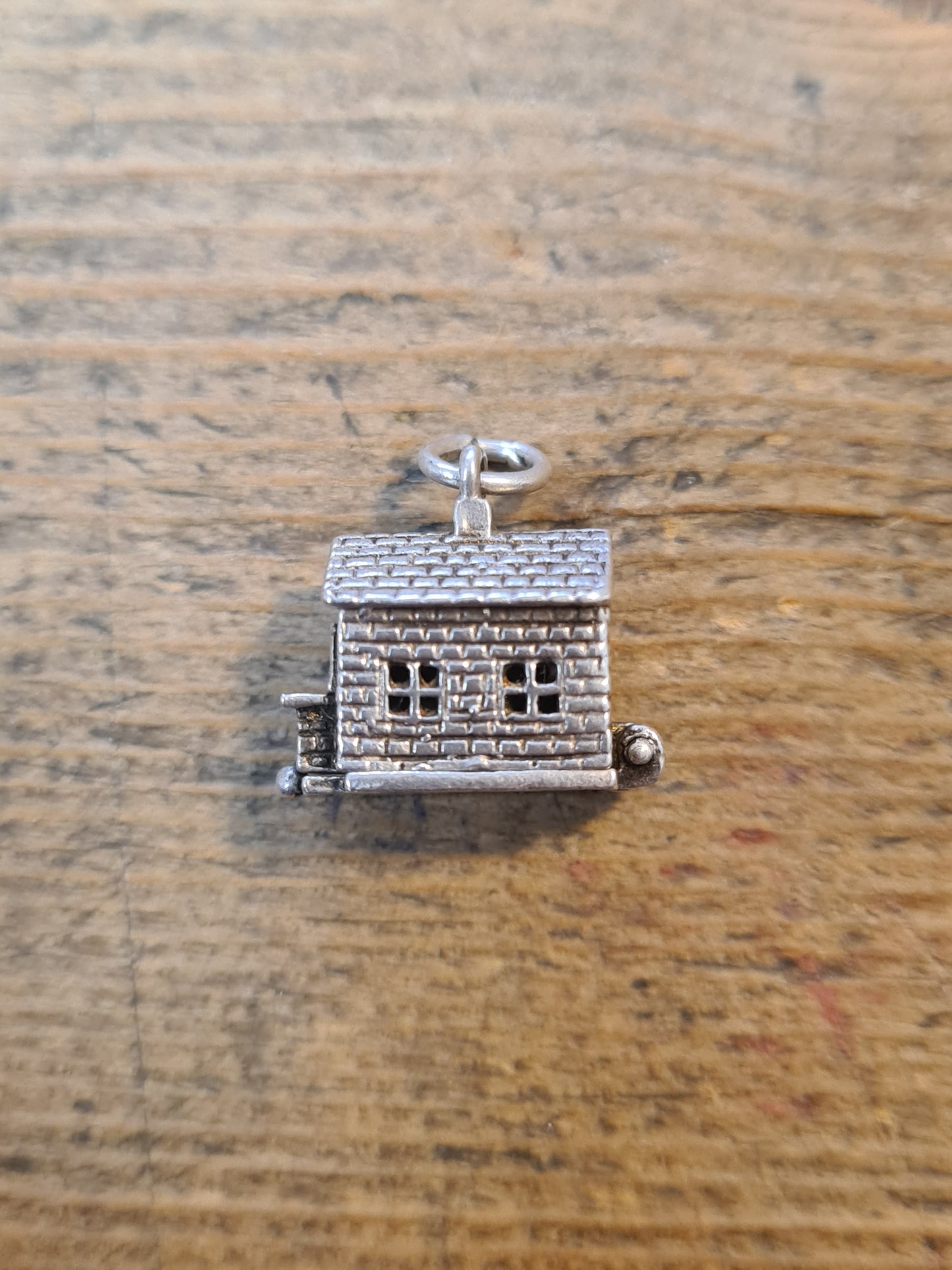 Vintage Farm Shop Articulated 925 Silver Charm Pendant