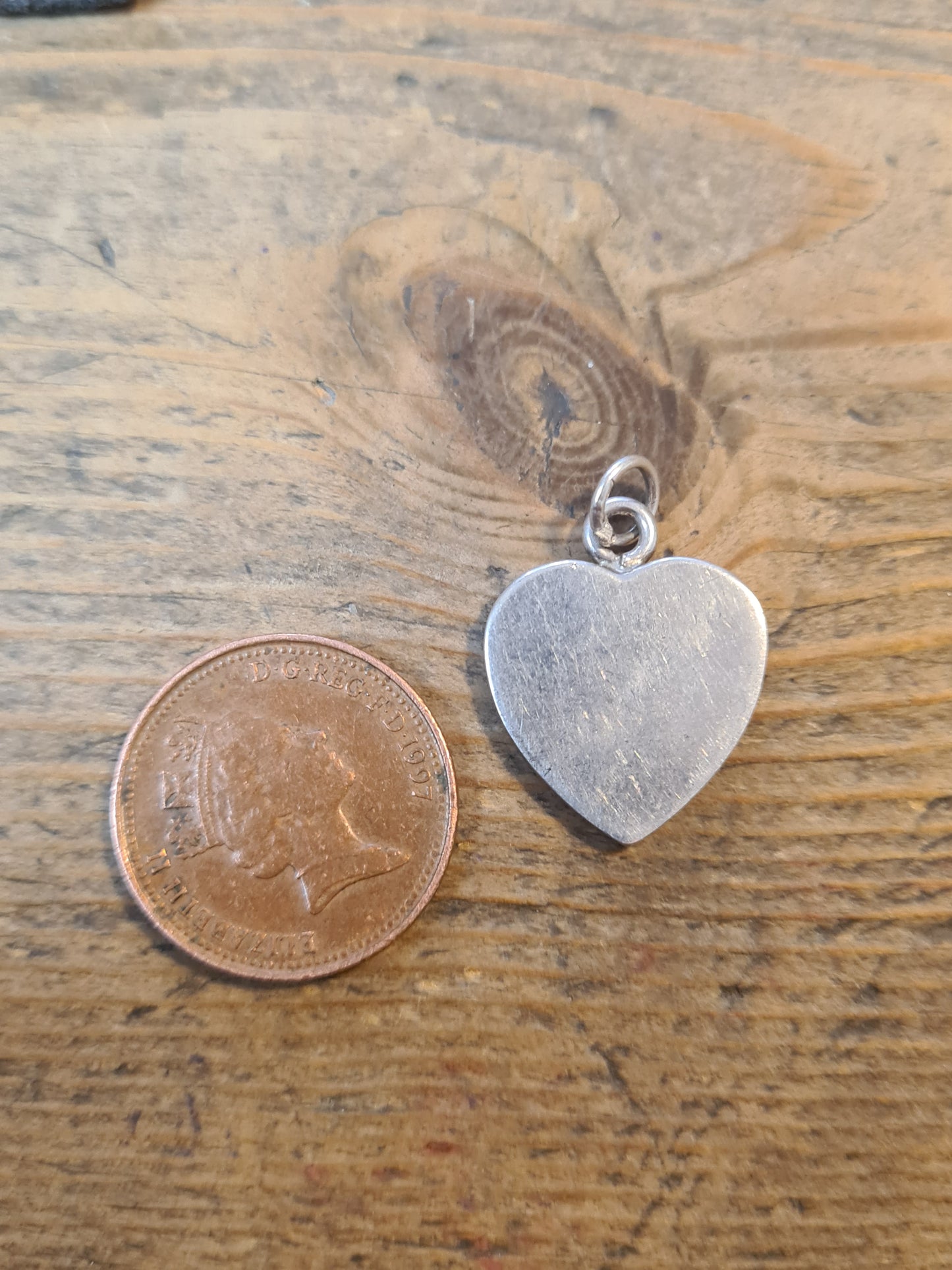 Vintage Heart 925 Silver Pendant