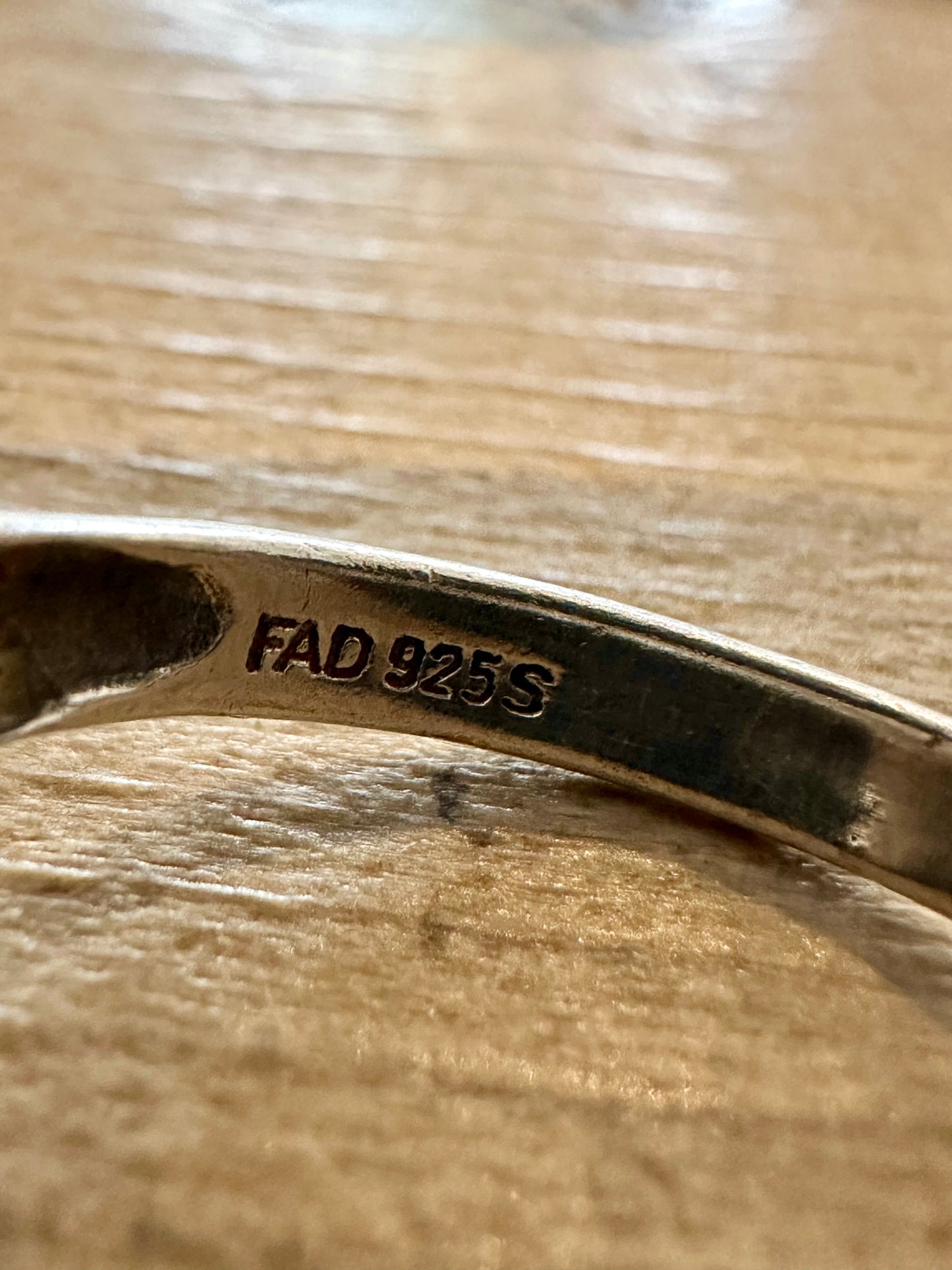 Vintage Fagerthun FAD Abstract 925 Silver Size R Ring