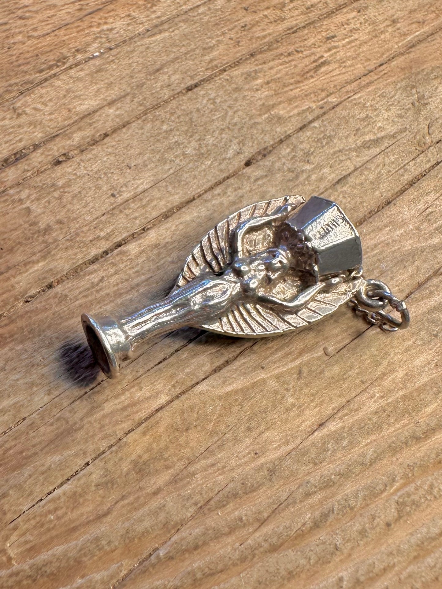 Vintage World Cup Trophy 925 Sterling Silver Charm Pendant