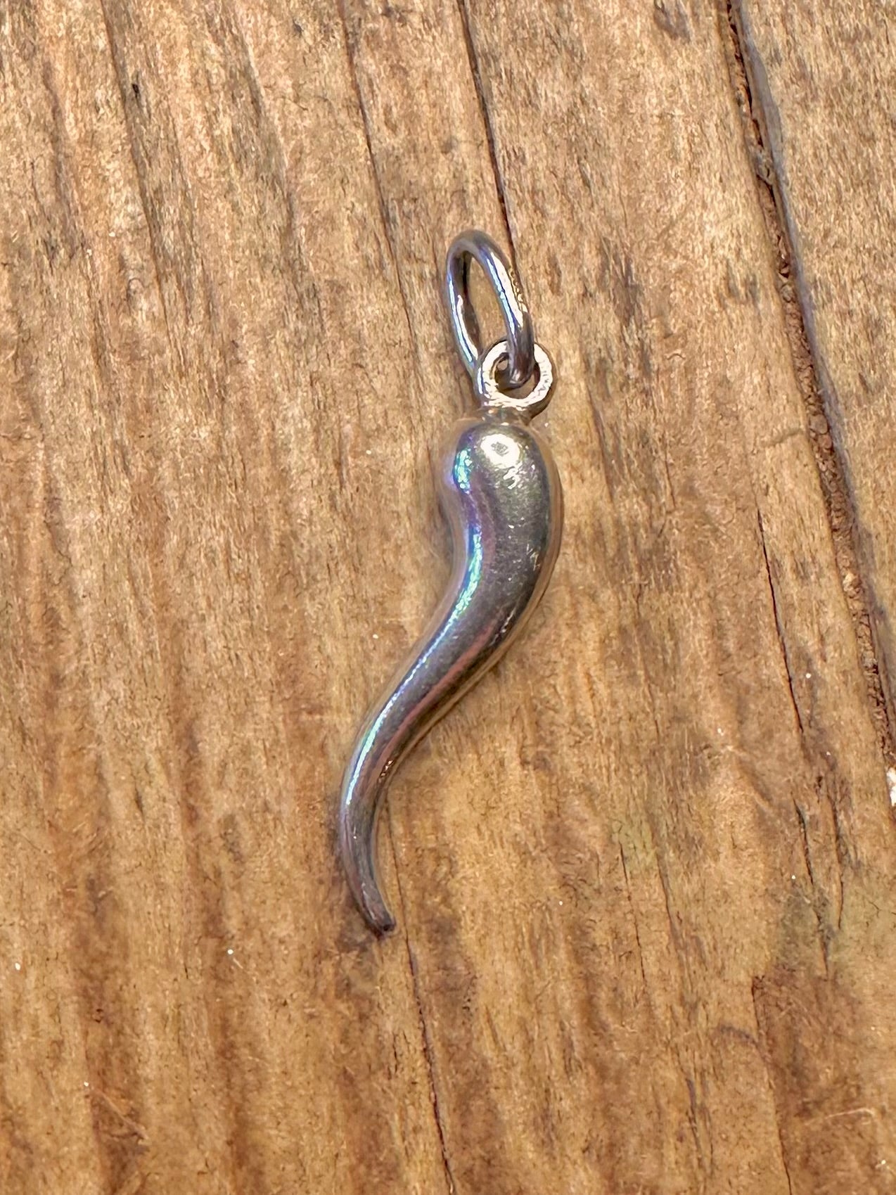 Horn Cornicello 925 Sterling Silber Anhänger
