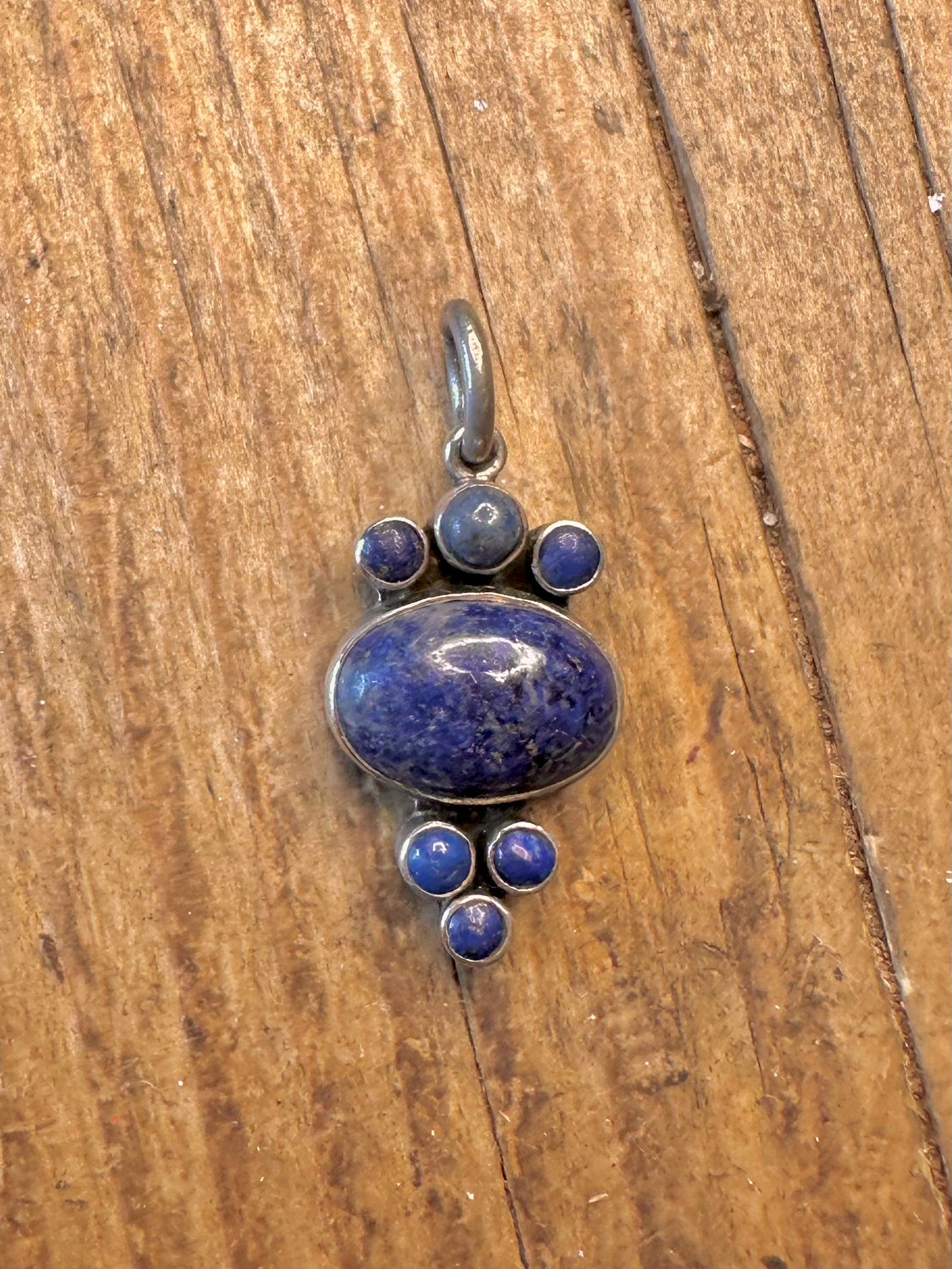Lapis Lazuli Ornate 925 Sterling Silver Pendant
