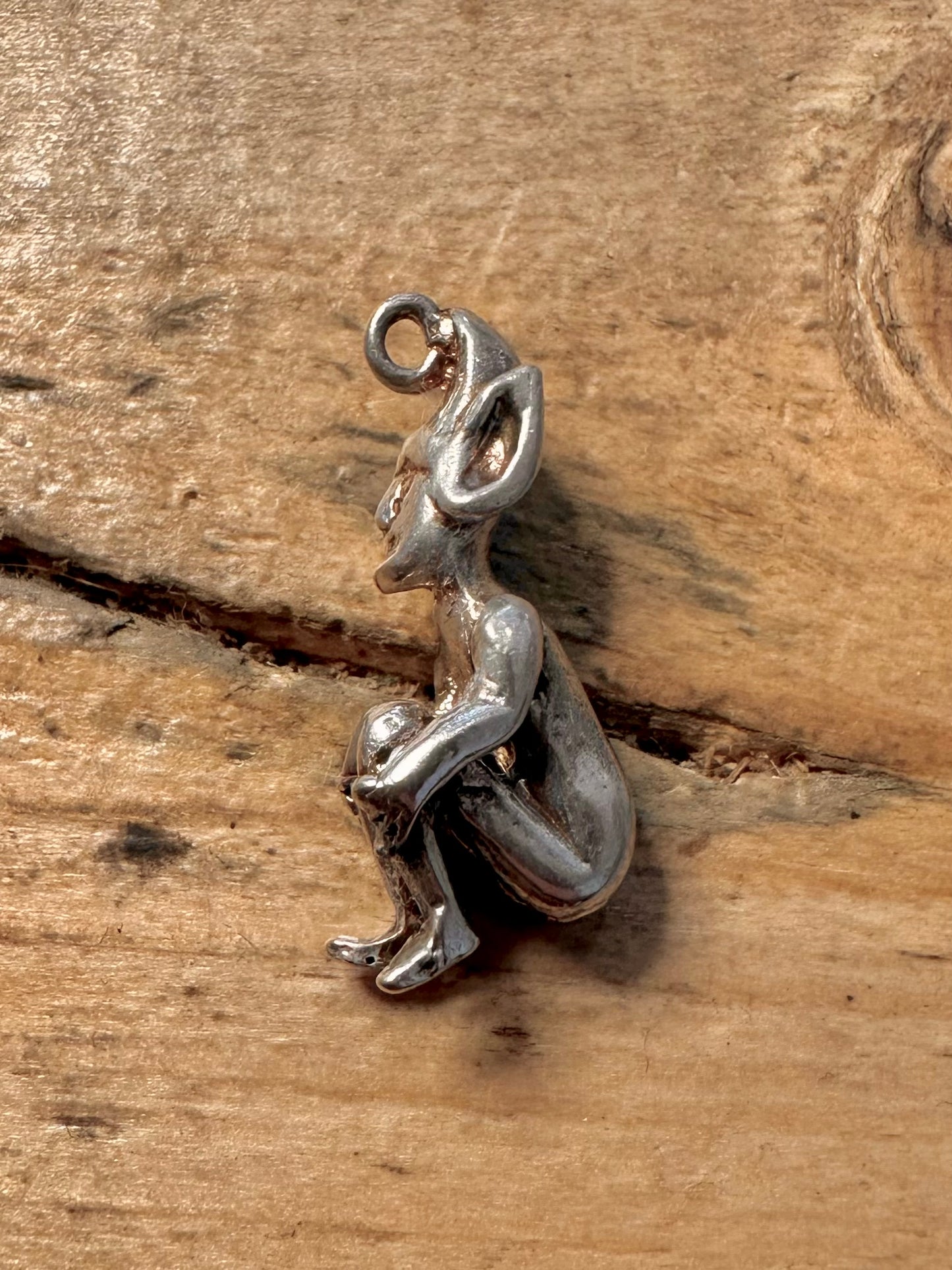Vintage Cornish Imp 925 Silver Charm Pendant