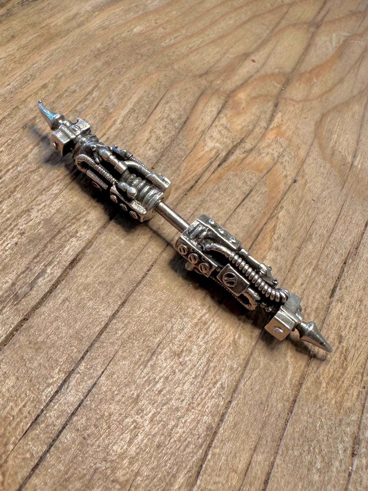 Abstract Mechanical Nose Septum Piercing 925 Sterling Silver Body Jewellery