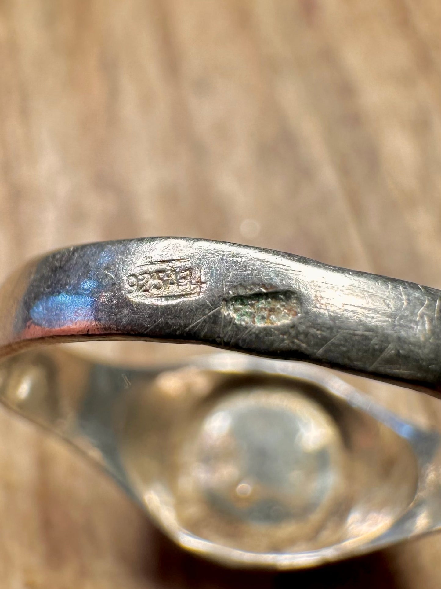 Baskenkreuz Siegelring 925 Sterling Silber Größe O