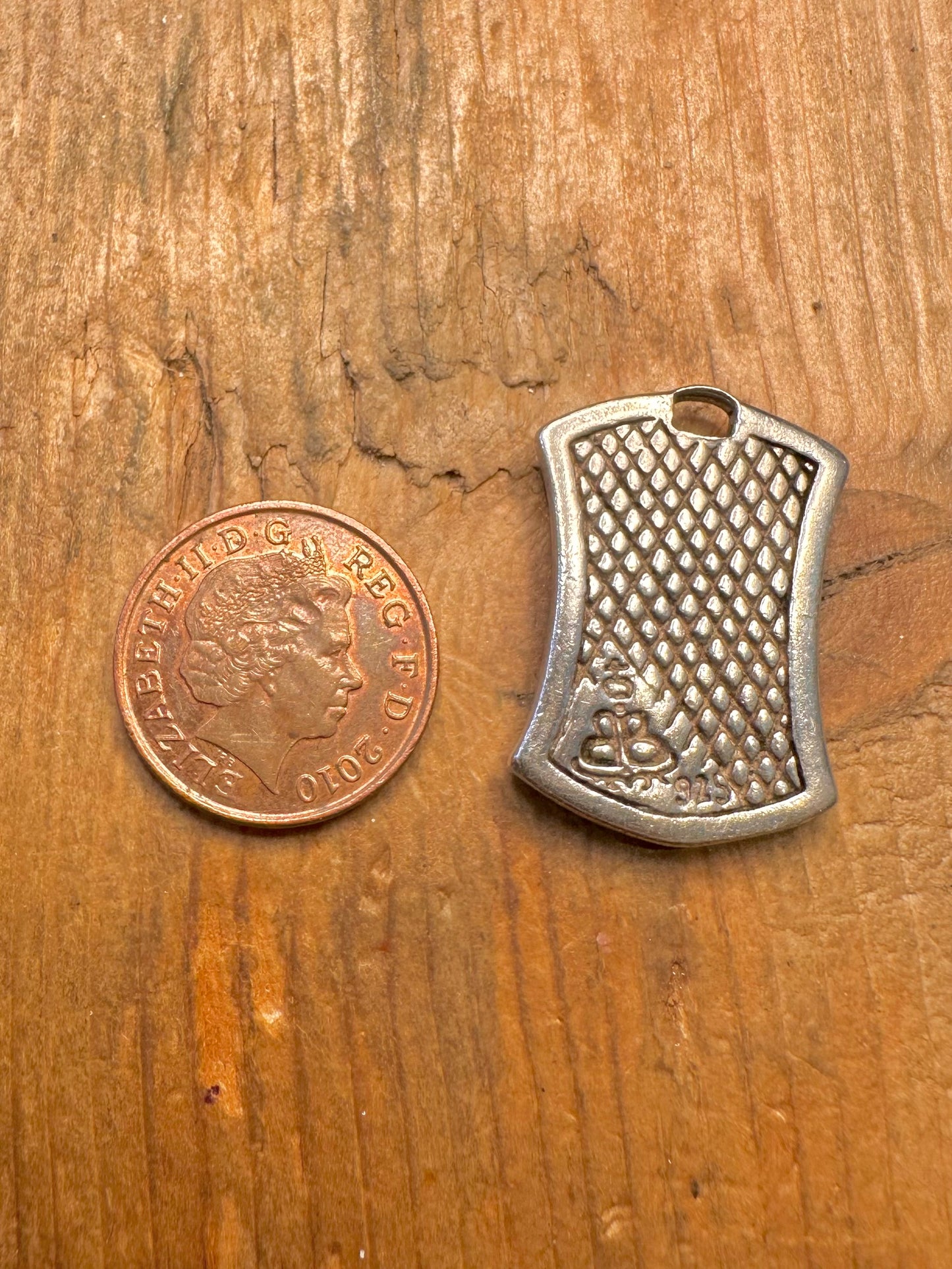 Ace of Spades Abstract 925 Sterling Silver Pendant