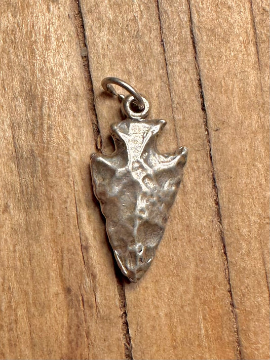 Abstract Arrowhead 925 Sterling Silver Pendant