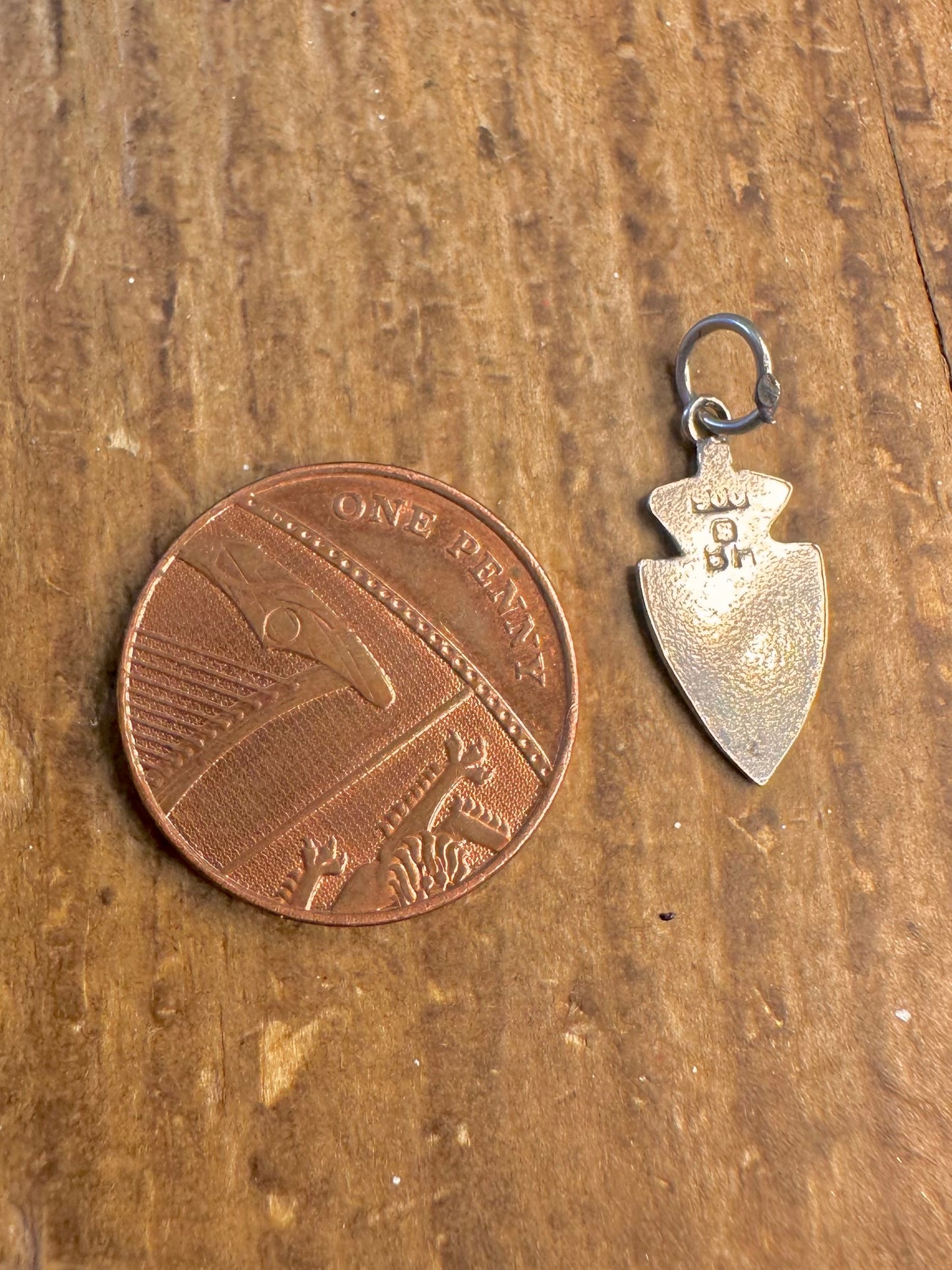 Danish Coat of Arms Shield Crest 900 Silver Charm Pendant