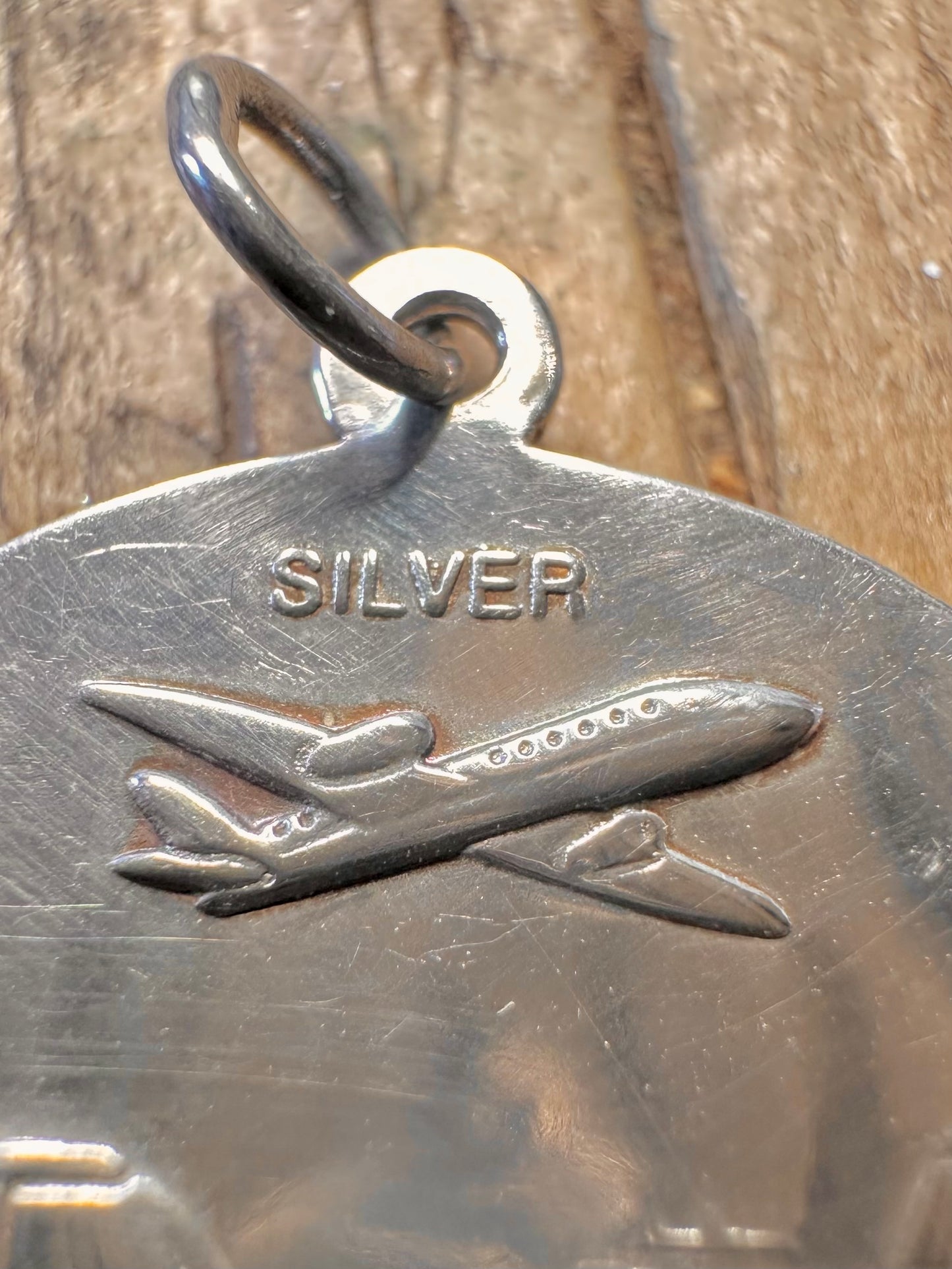 Heiliger Christophorus 925 Sterling Silber Anhänger