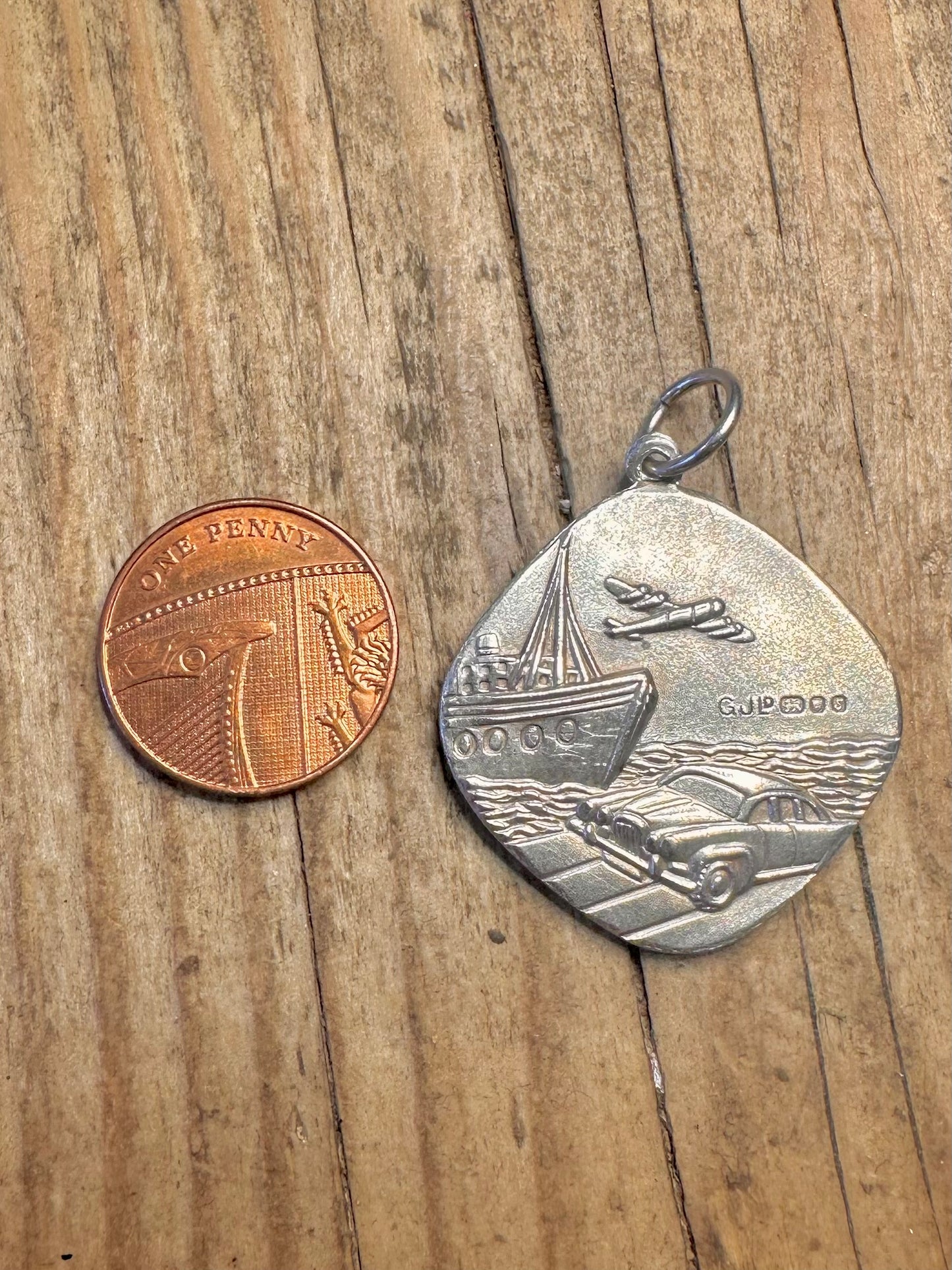 Georg Jensen Ltd 1973 Large St Christopher 925 Sterling Silver Pendant
