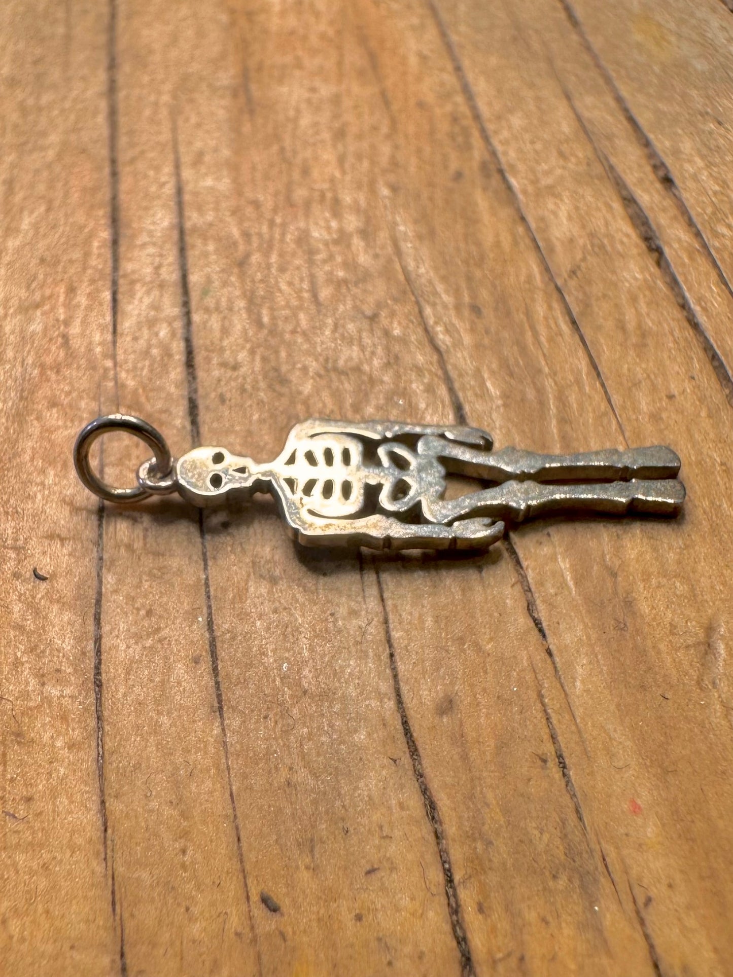 Anhänger Totenkopf Vintage 925 Sterling Silber