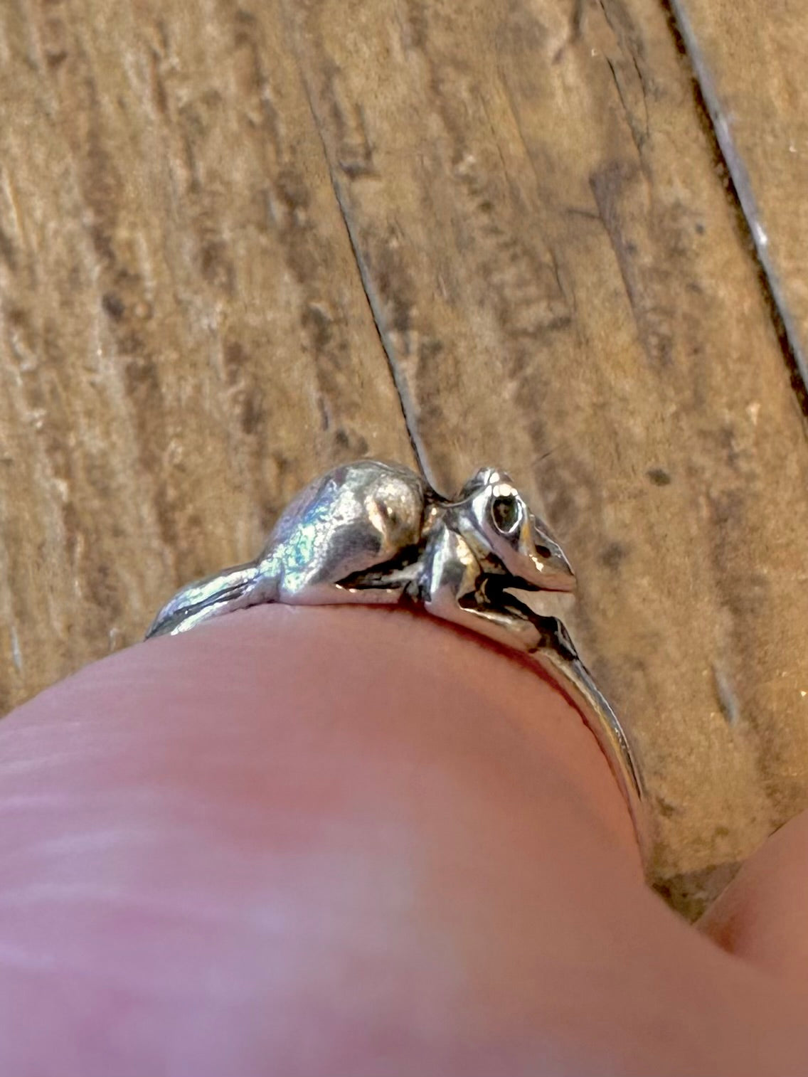 Small Mouse 925 Sterling Silver Size N Ring