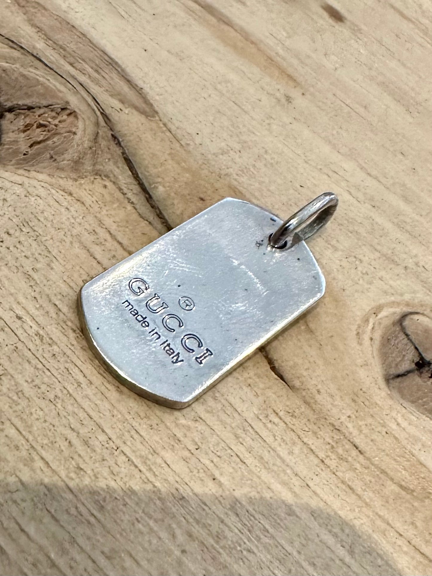 Gucci Tag 925 Silver Pendant