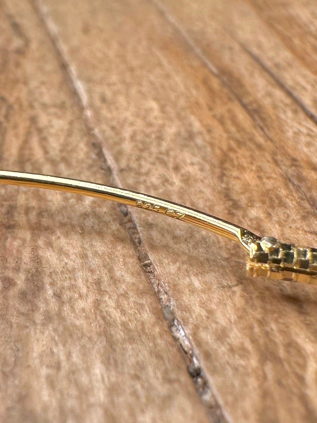 Modern Textured Hoops Orange Stone Gold on 925 Sterling Silver Earrings