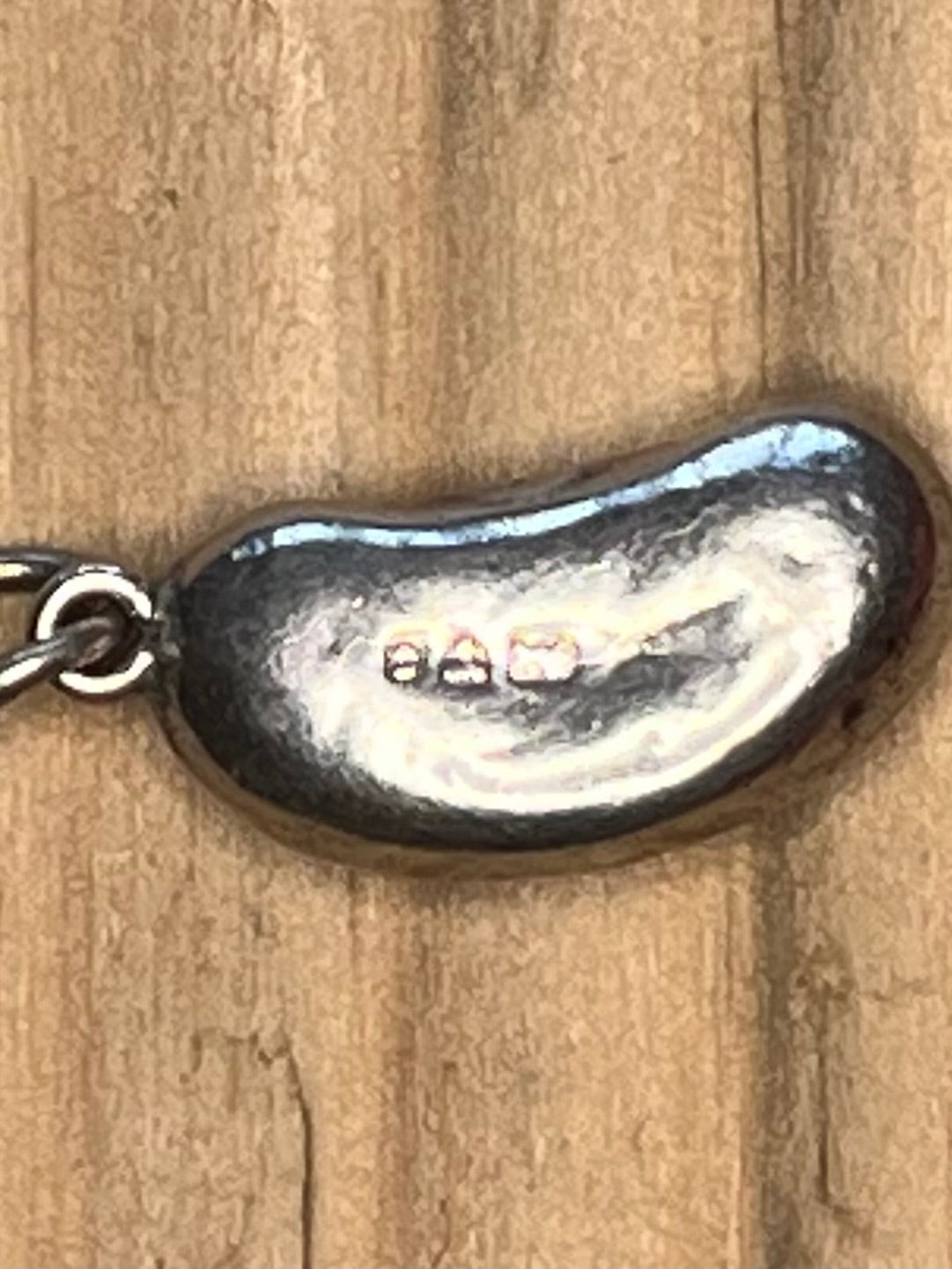 Small Bean 1866 Chester 925 Sterling Silver Pendant