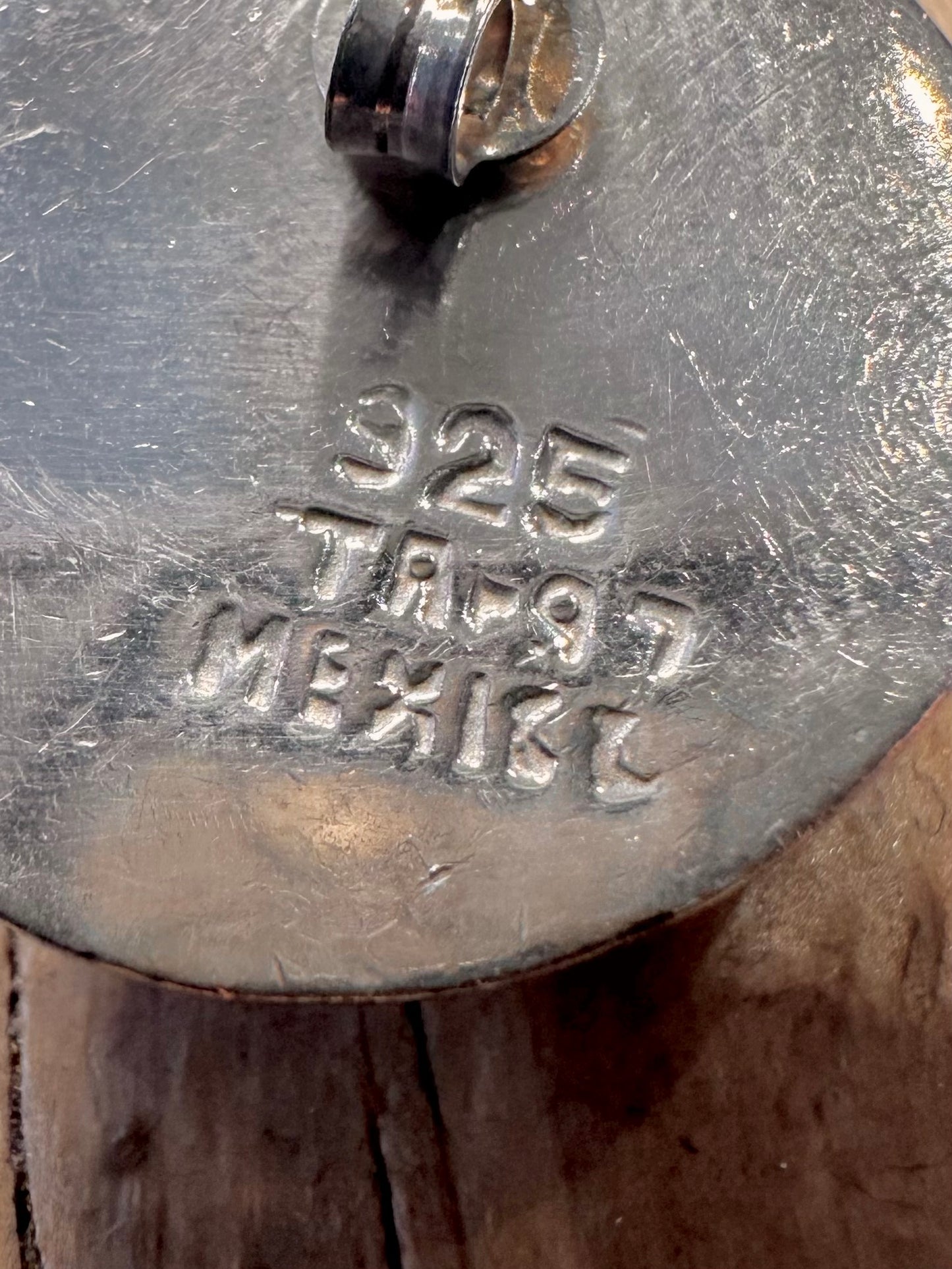 Moderne Mexiko-Puff-Spiralohrstecker aus 925er Sterlingsilber